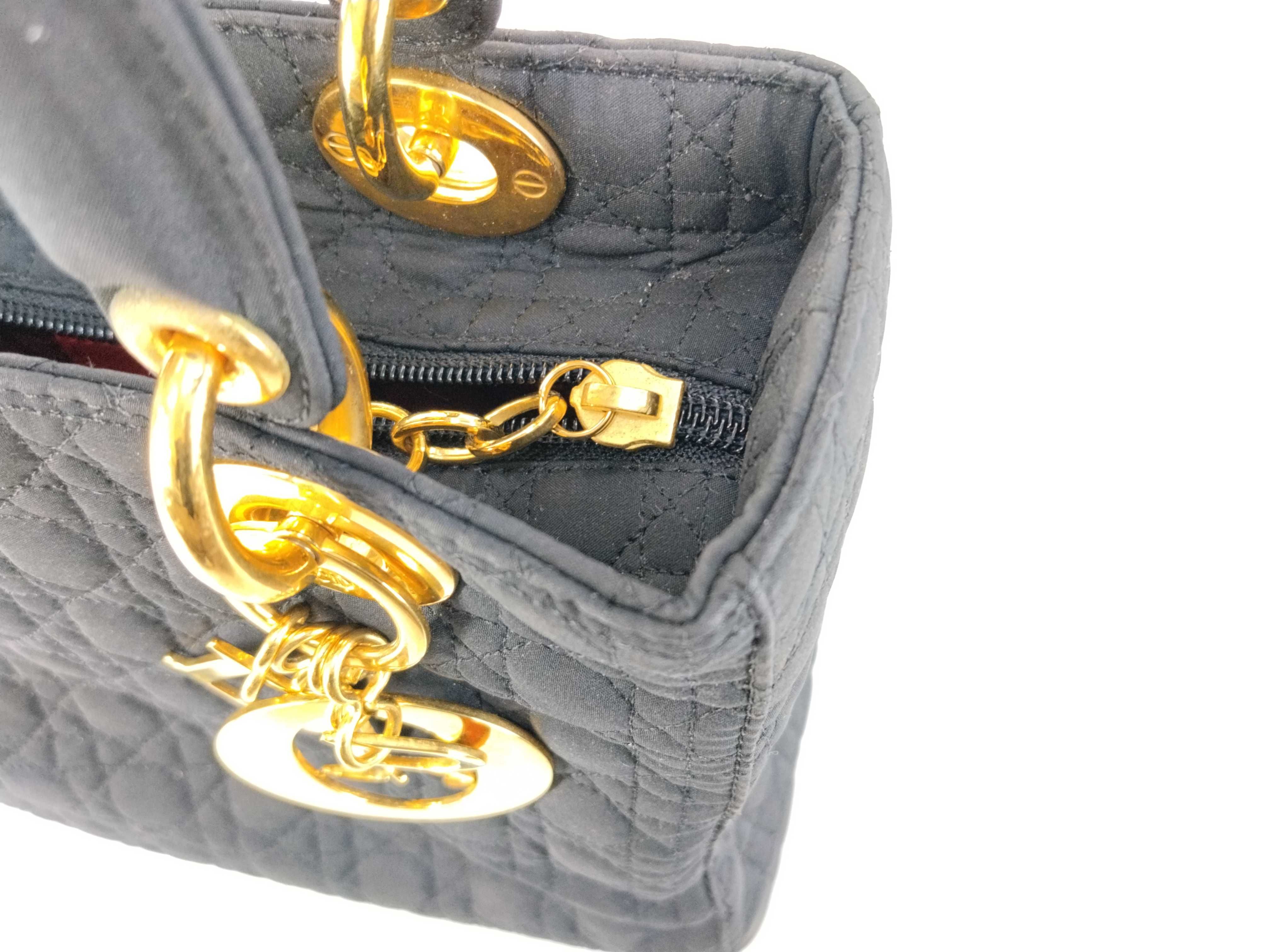 Lady Dior Christian handbag Lady black handbag — view 9