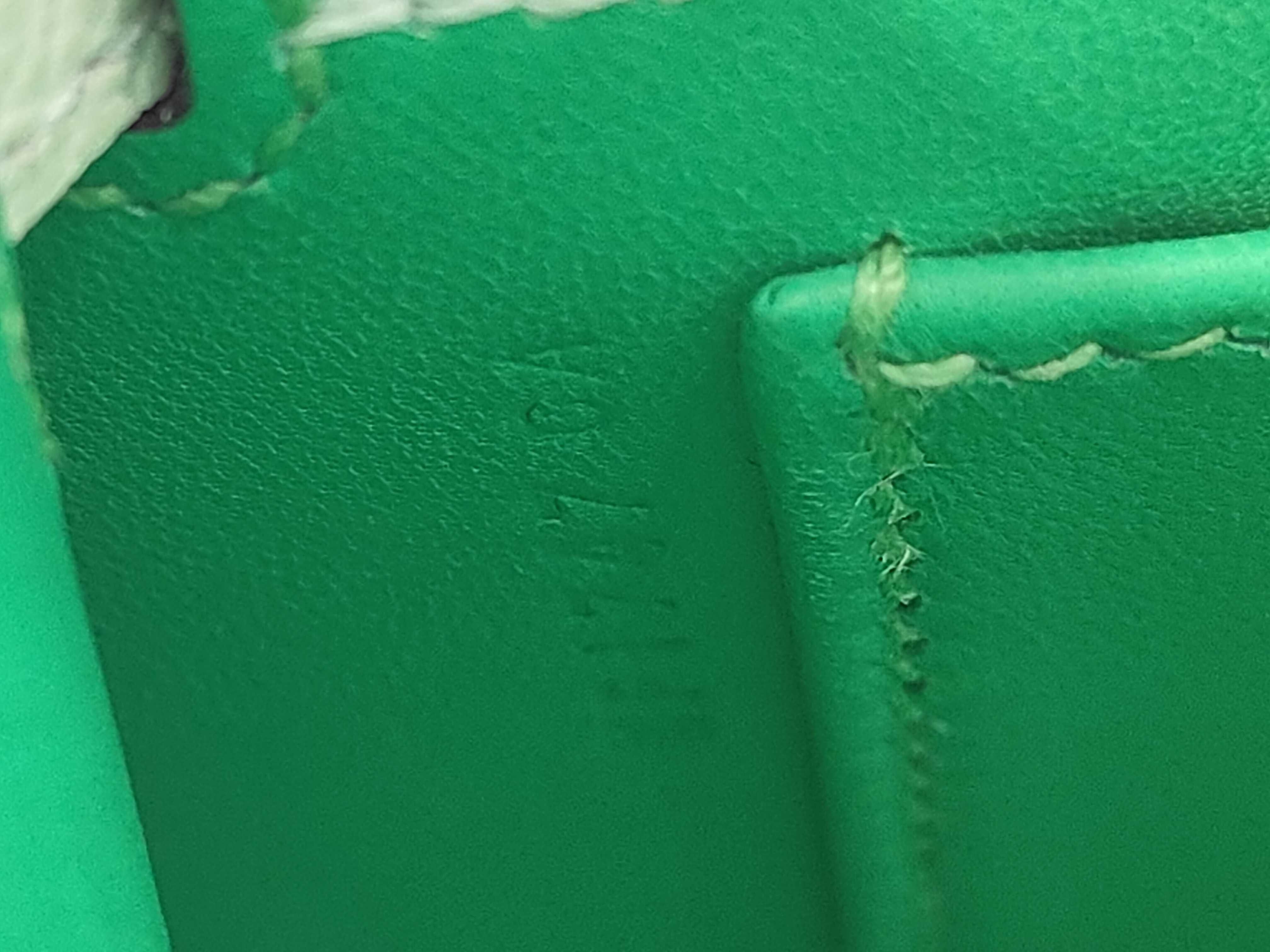 Mini Kelly 2 Tricolor Vert Comic/Vert Fizz/Gris Perle Epsom Leather, External Stitching, Silver Hardware, W Stamp, Handbag — view 12