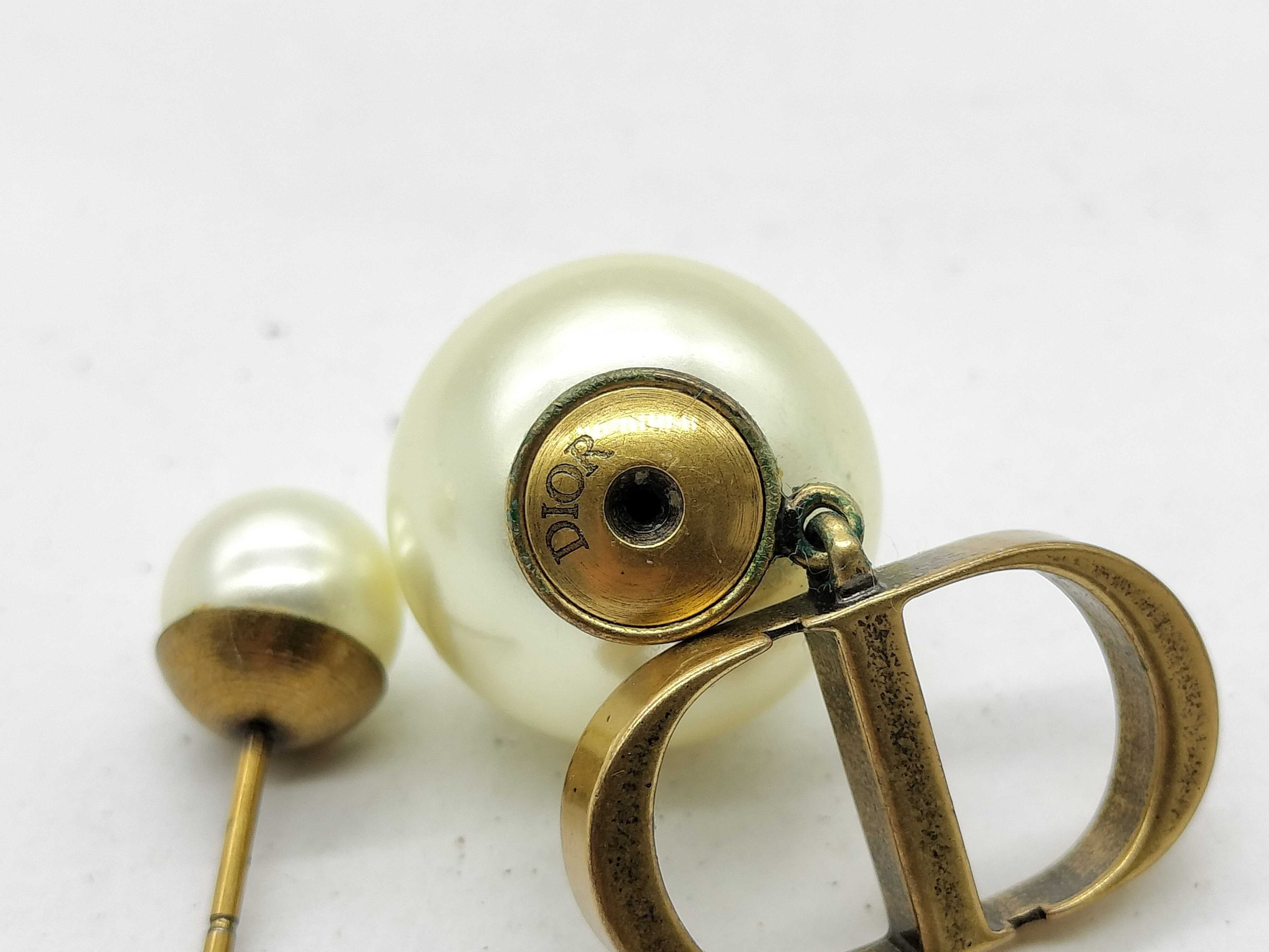 CD pearl earrings — view 4