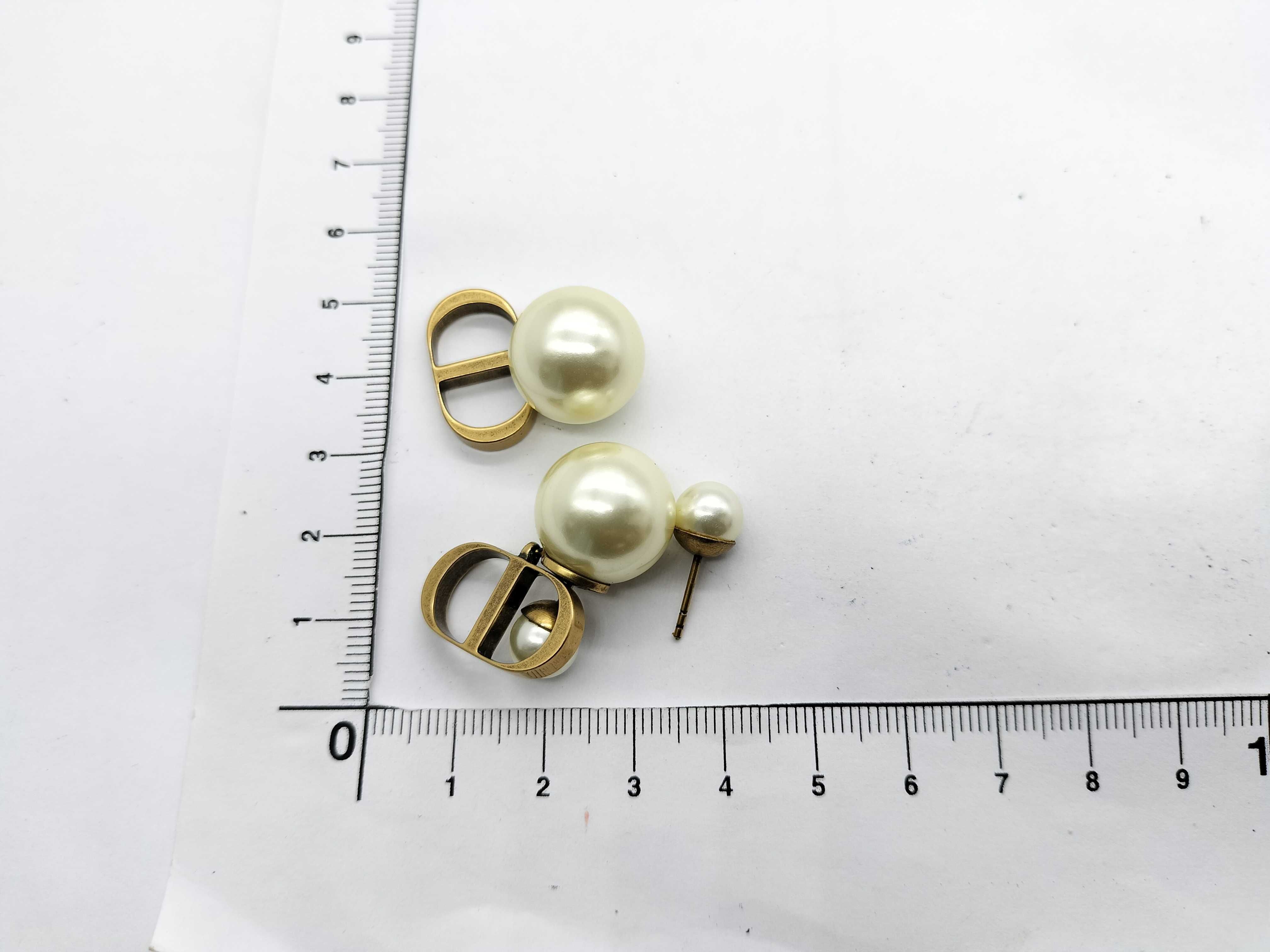 CD pearl earrings — view 6
