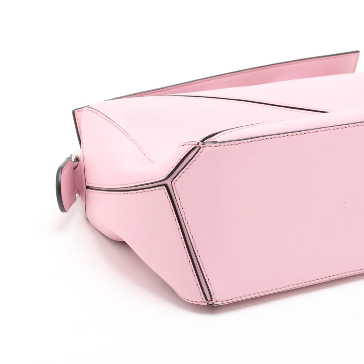 Puzzle Bag Small Leather 2-Way Handbag Pink — view 4