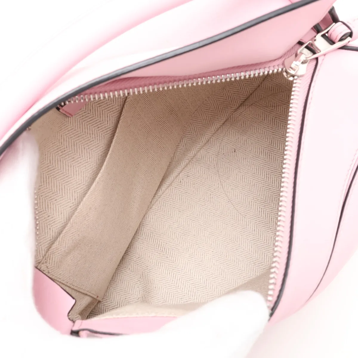Puzzle Bag Small Leather 2-Way Handbag Pink — view 6