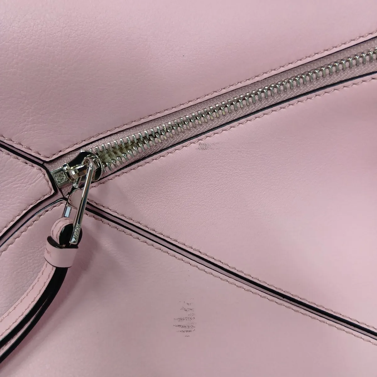 Puzzle Bag Small Leather 2-Way Handbag Pink — view 10