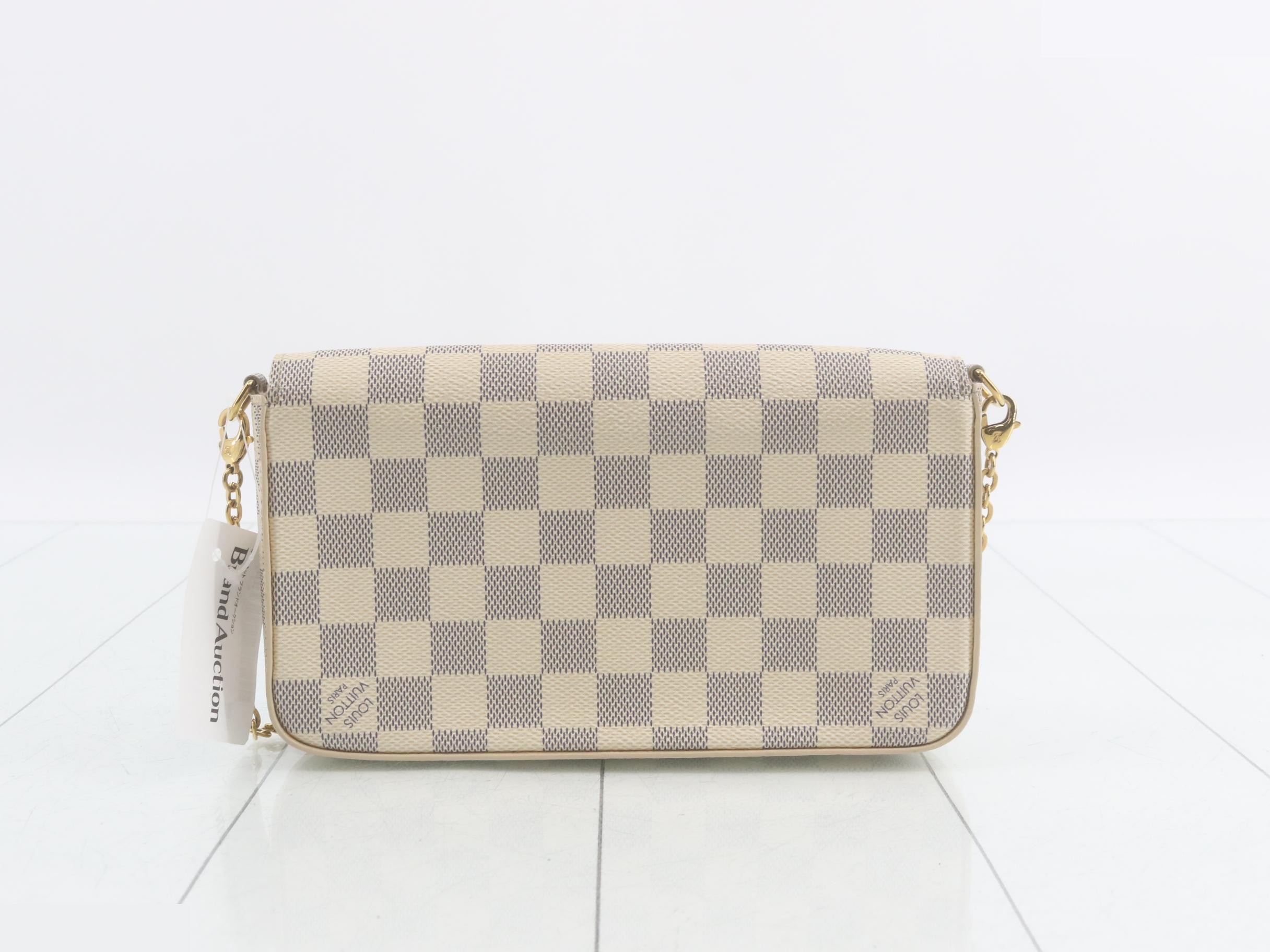 Damier Azur Pochette Felicie Shoulder Bag with Case — view 2