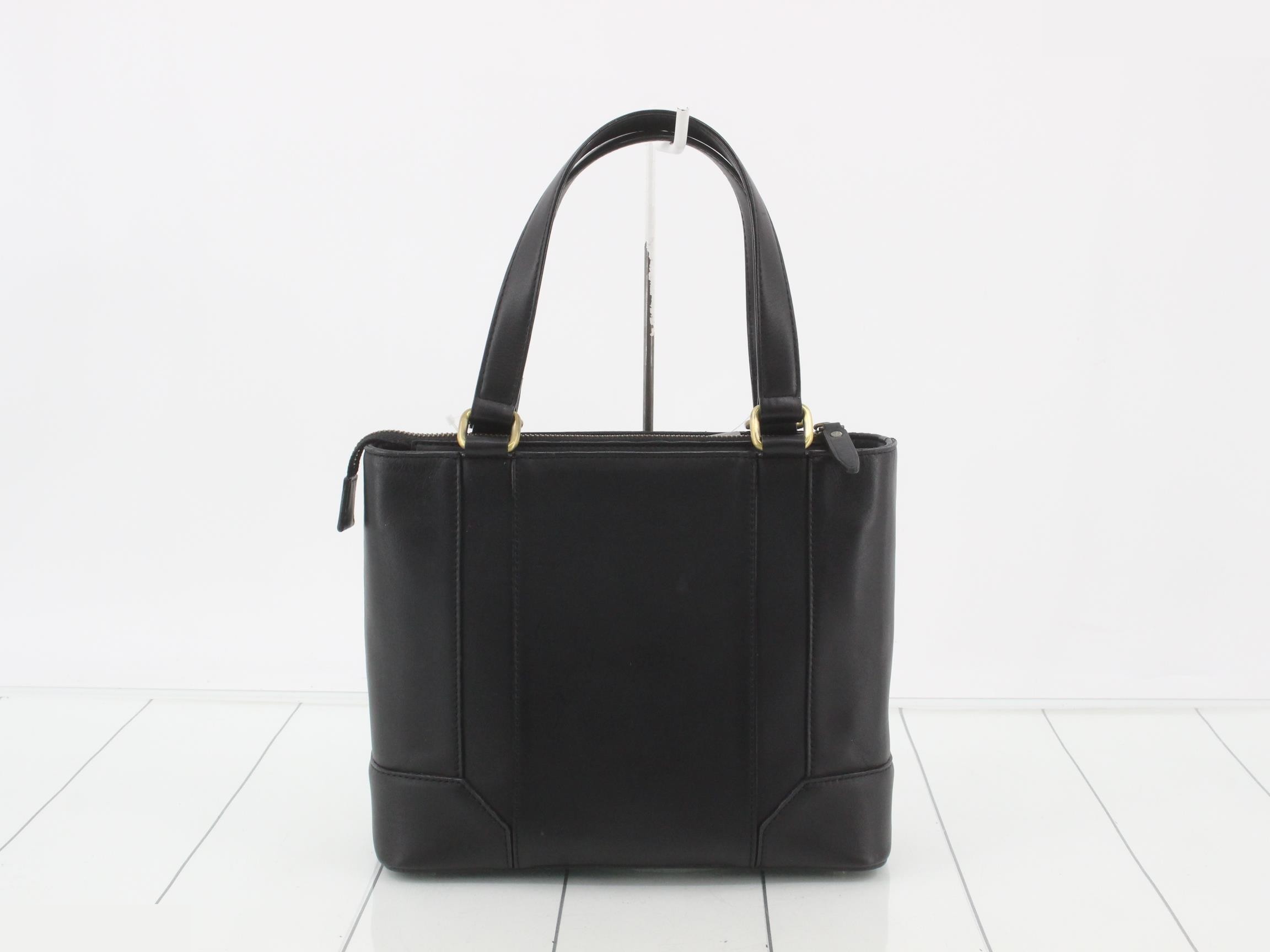 Leather handbag black — view 2