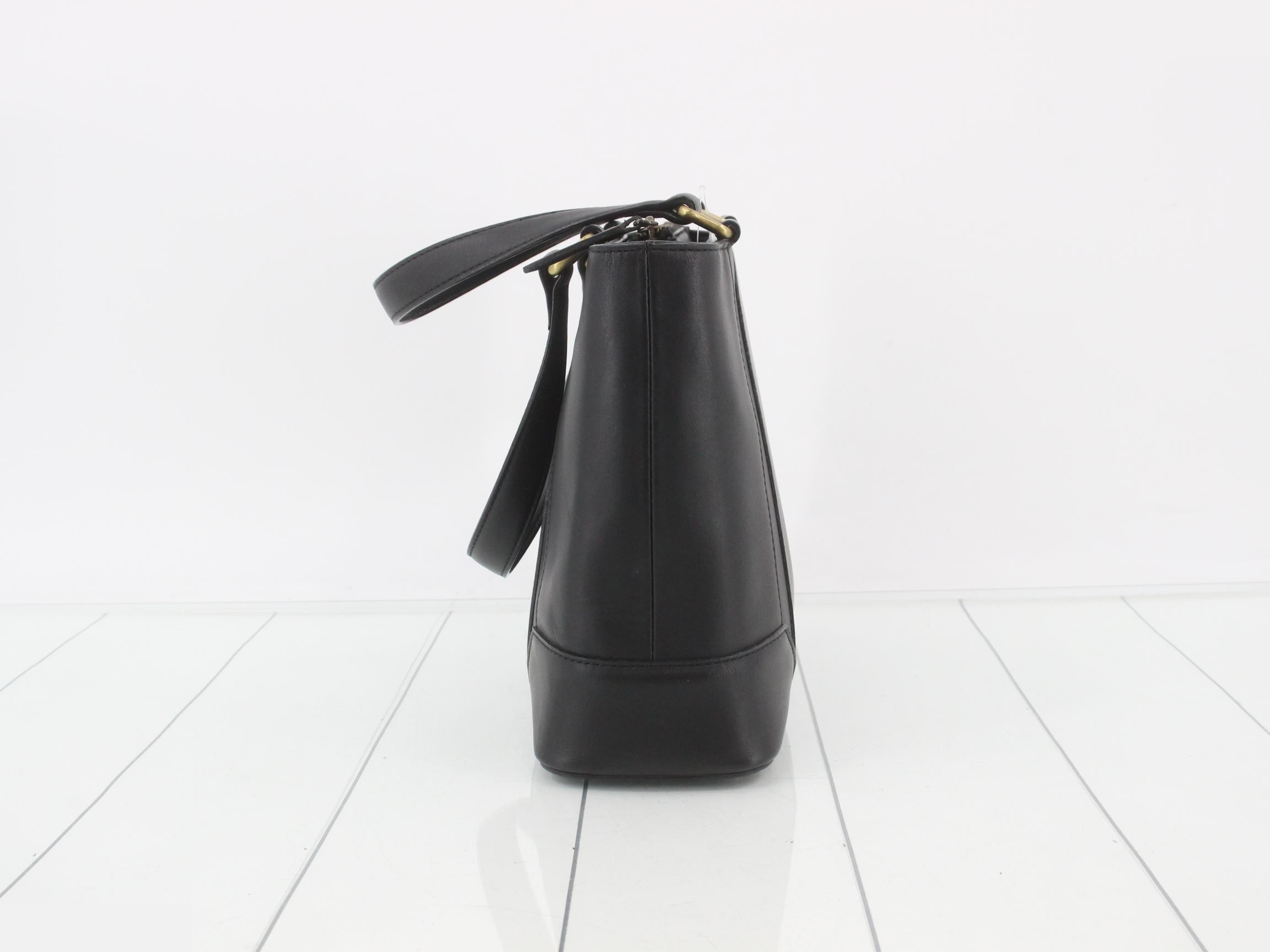 Leather handbag black — view 4