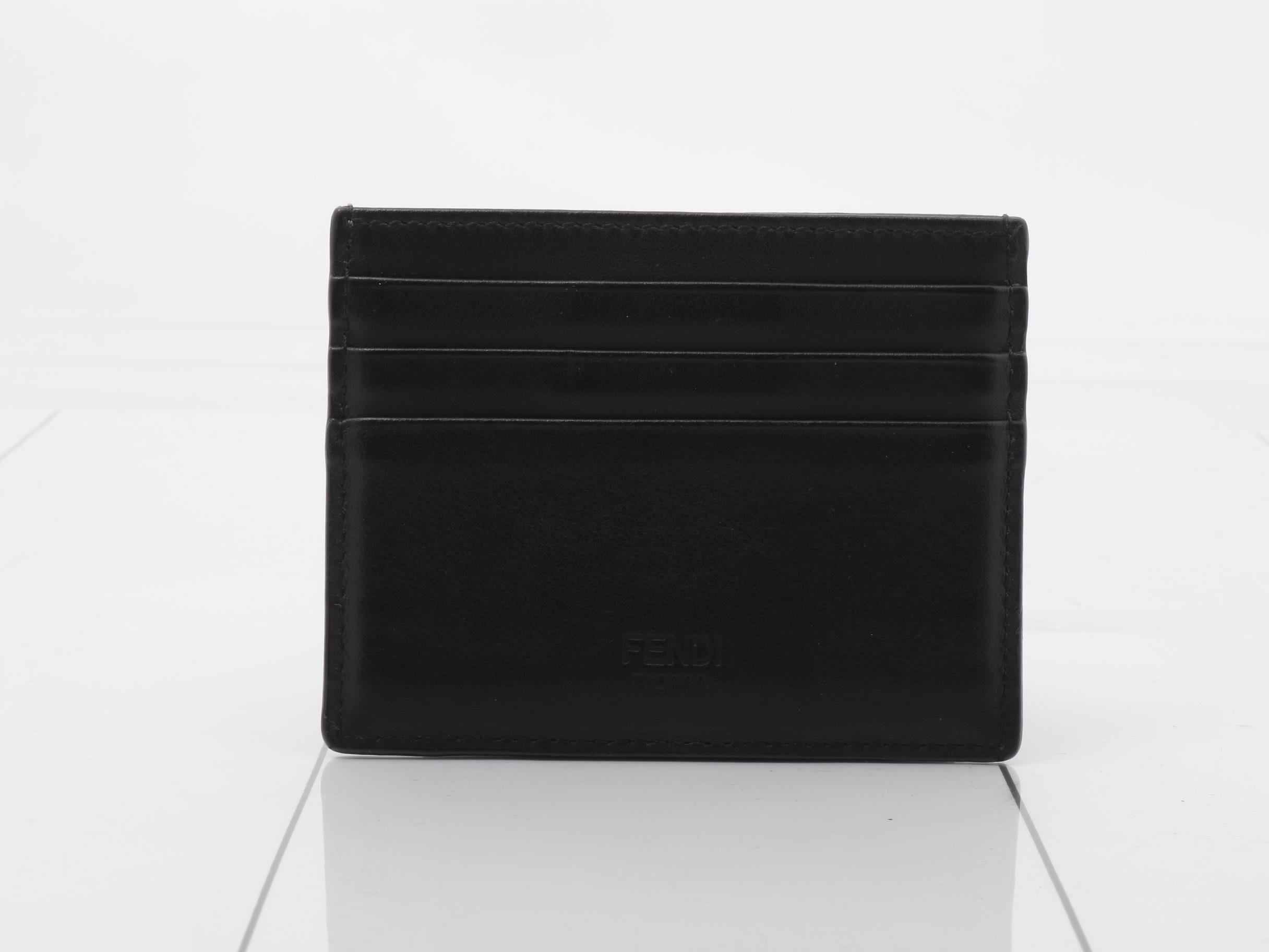 Monster Card Case, Leather, Black — view 2