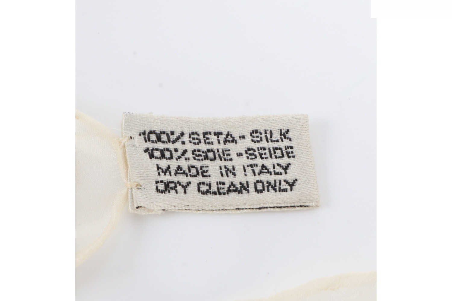 Tag attached 100% Silk Coco Mark Accessory Pattern Scarf — view 9