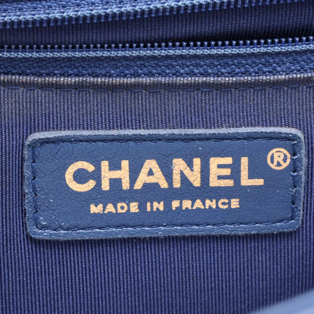 Boy Chanel 28 Large Lambskin Chain Shoulder Bag, Blue with Gold Hardware, 23324876, Serial Number , A92193 — view 10