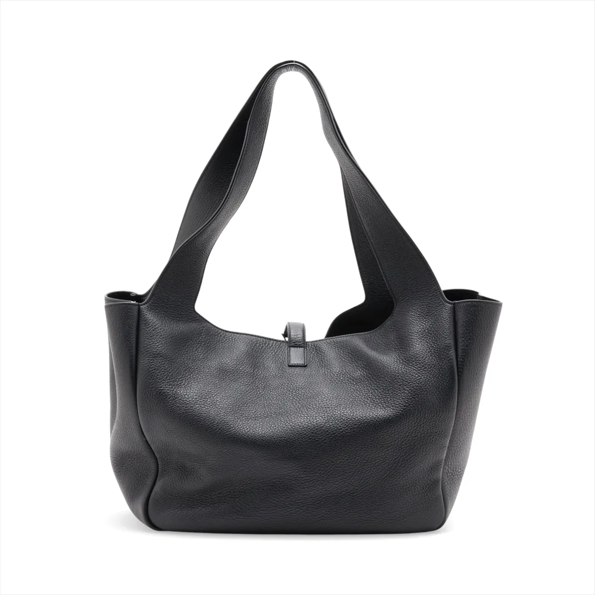 Bear Leather Tote Bag, Black, 763435 — view 2