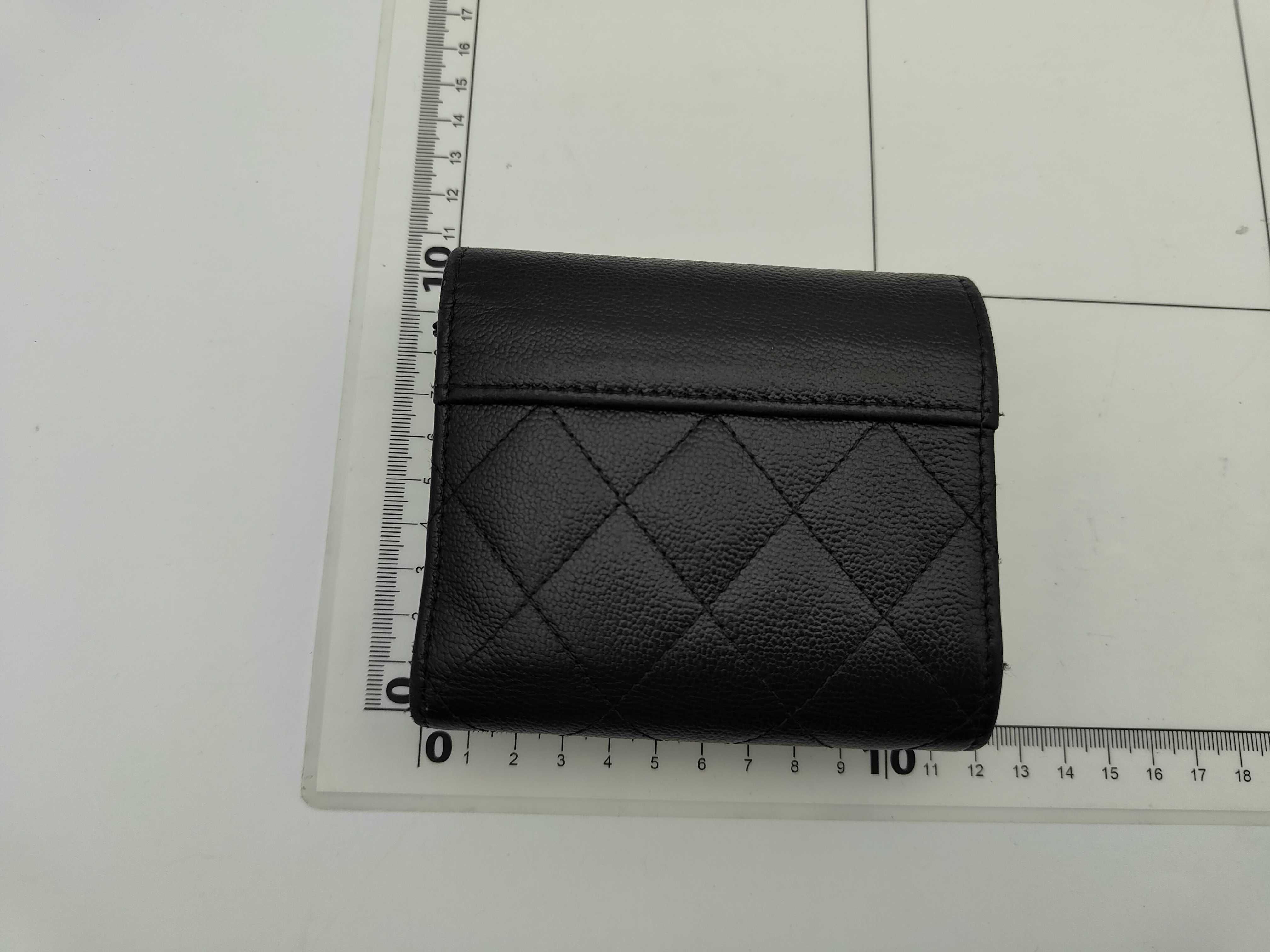Coco Clip Caviar Skin Tri-fold Wallet Black 29667134 Wallet — view 2