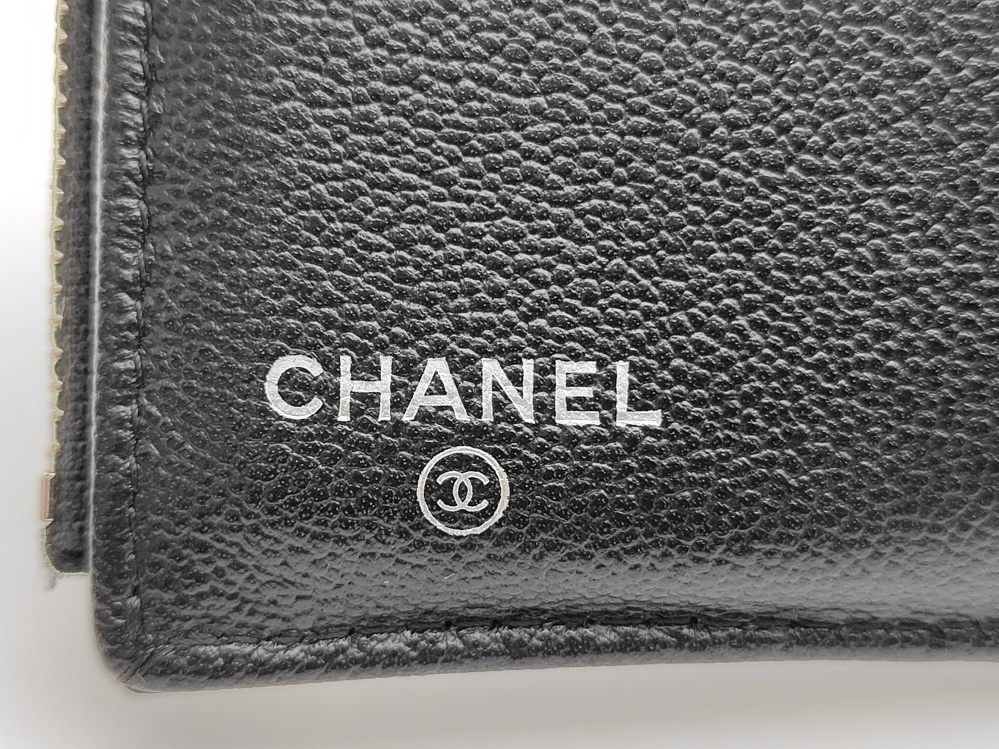 Coco Clip Caviar Skin Tri-fold Wallet Black 29667134 Wallet — view 8