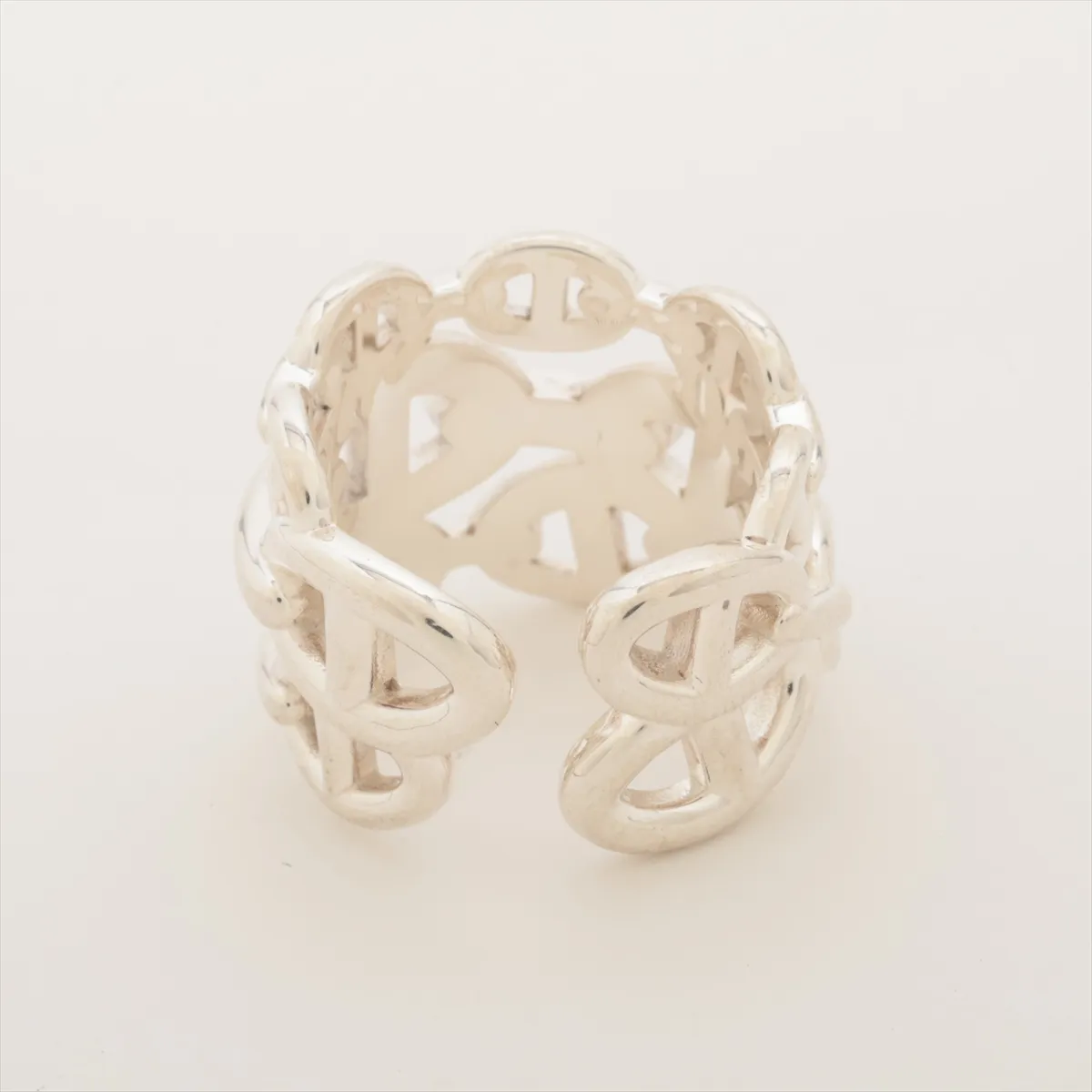 Chaine d'Ancre Enchainee GM 2025 Ring, Size 57, 925 Sterling Silver, 15.0g, 25W066603. — view 2