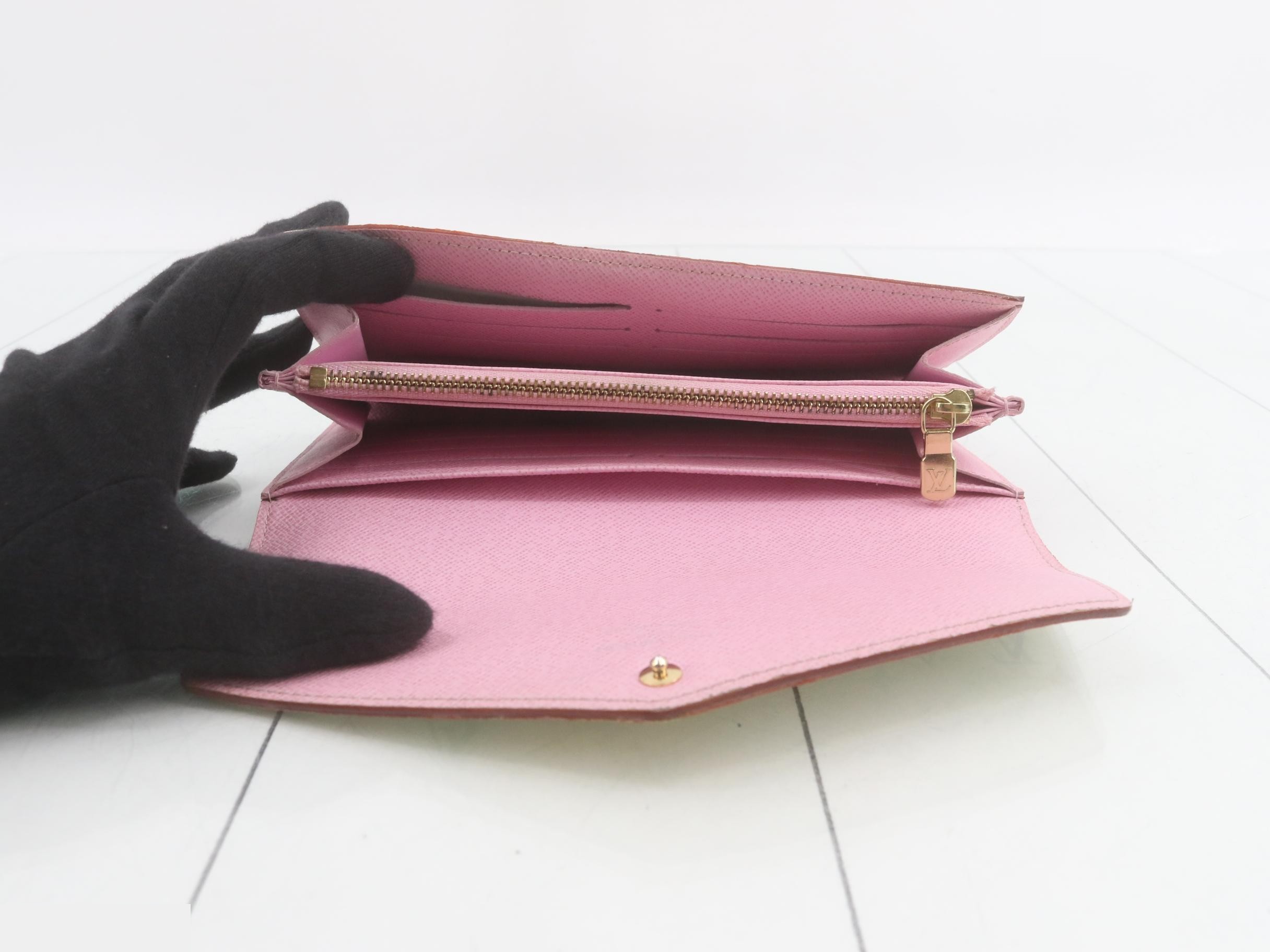 M60667 Portefeuille Sarah Blanc Rich Bi-fold Long Wallet Multicolor — view 4