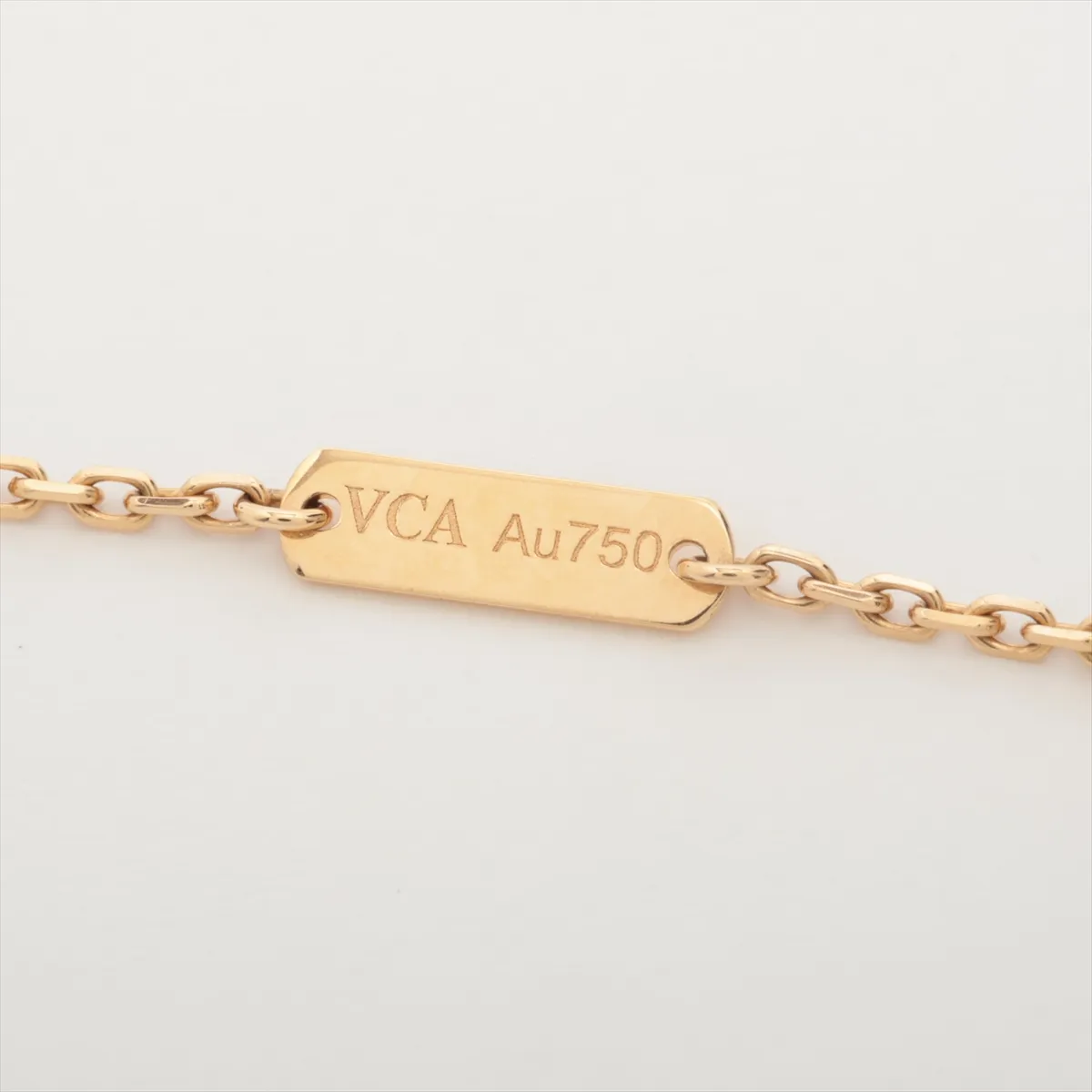 Vintage Alhambra Sable Diamond Necklace 750 (Yellow Gold) 6.7g JA516602 — view 4