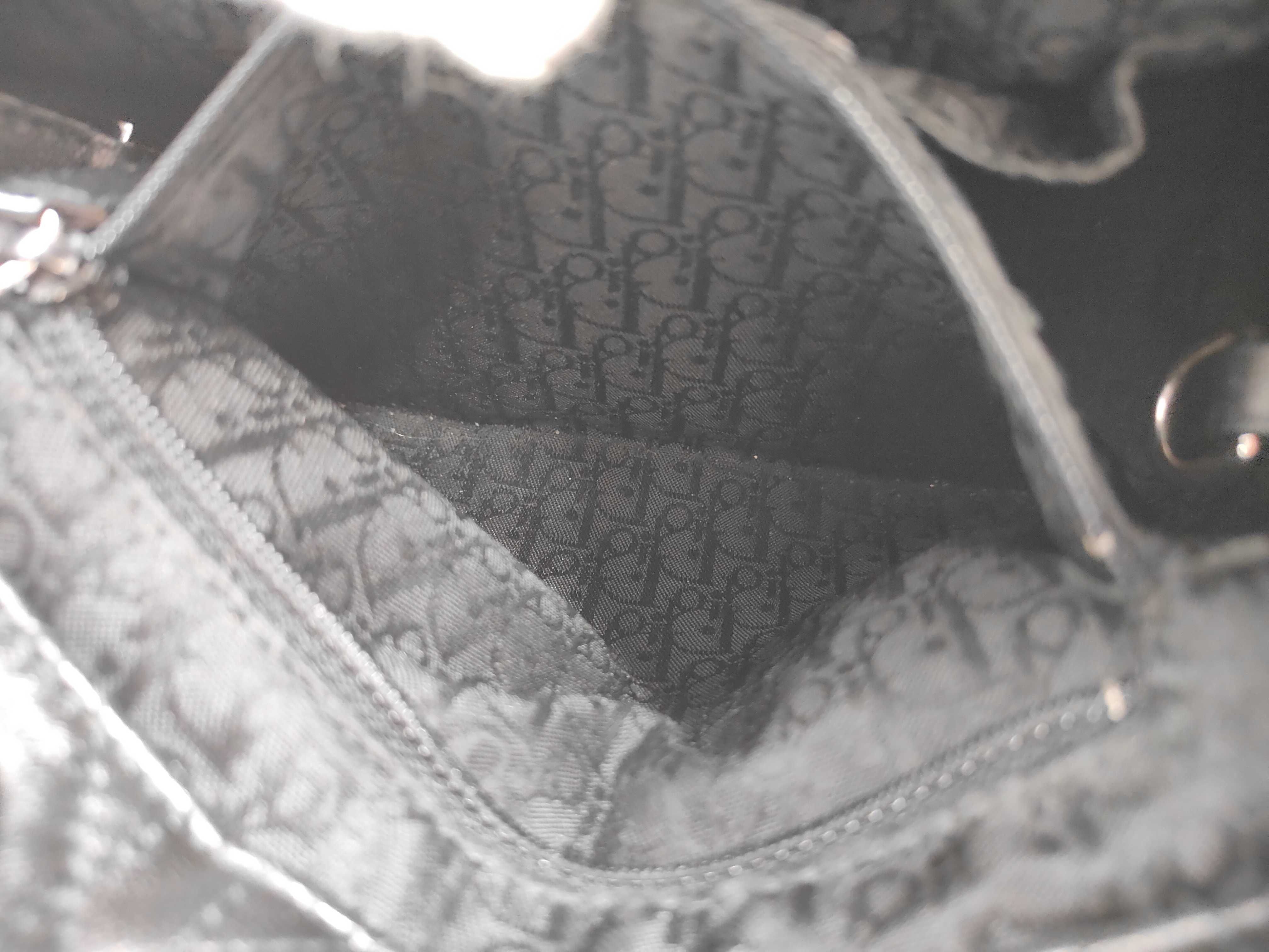Lambskin Cannage Black Handbag — view 11
