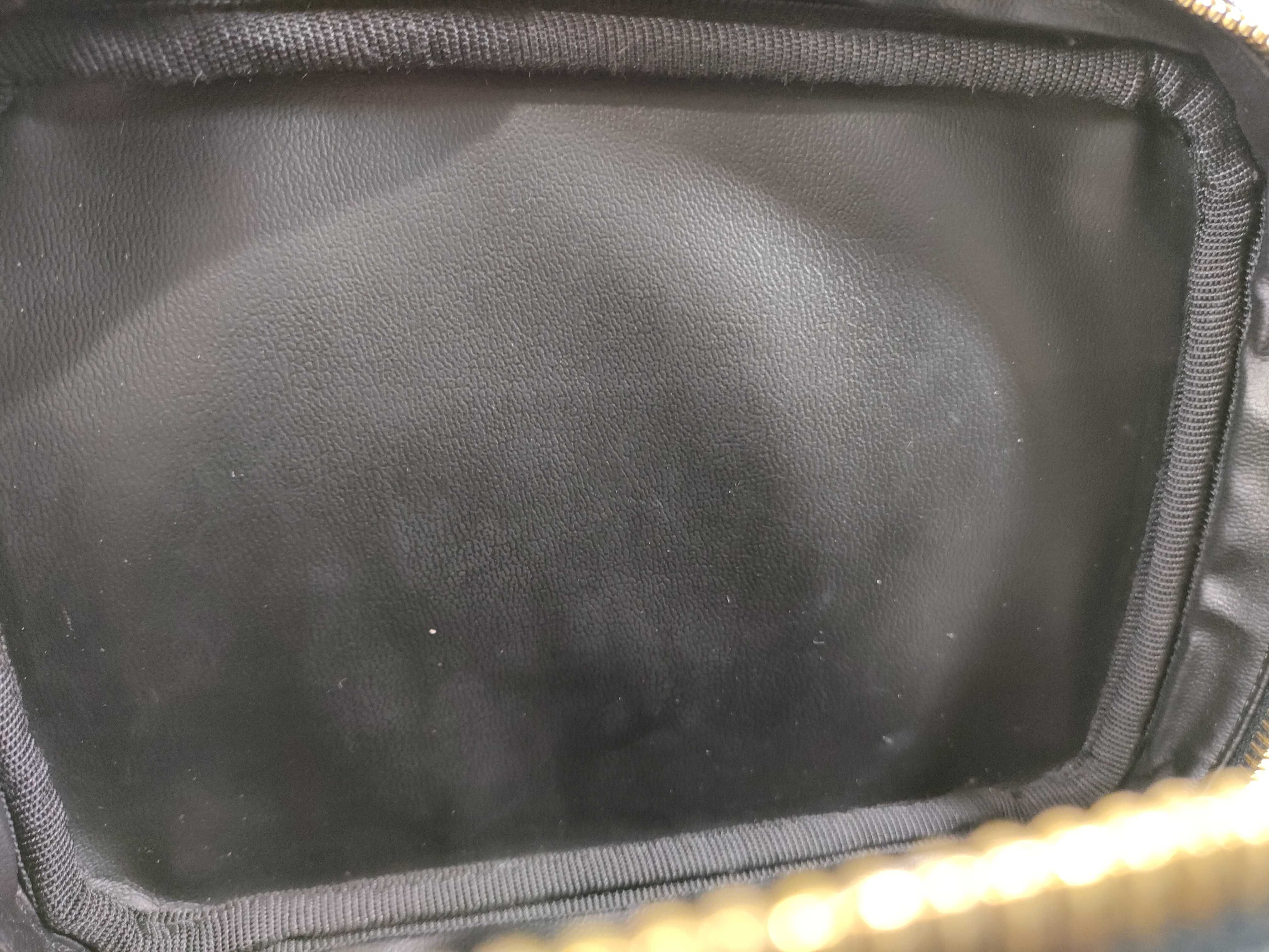 Caviar Skin Vanity Bag, Horizontal, Black, with Seal/Guarantee Card. — view 15