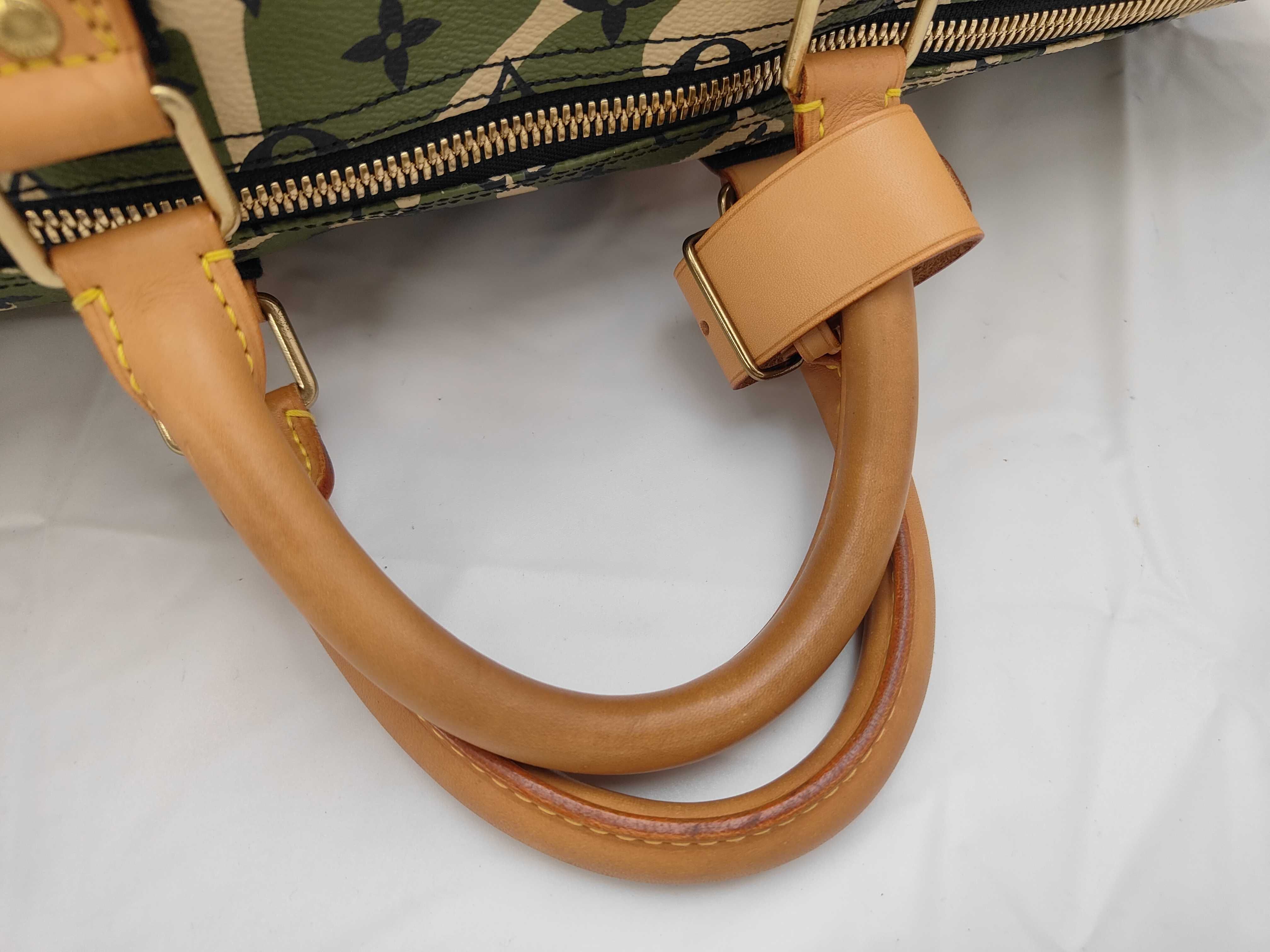 x Takashi Murakami Green Keepall Bandoulière 55 Monogram M95774 Boston Bag — view 3
