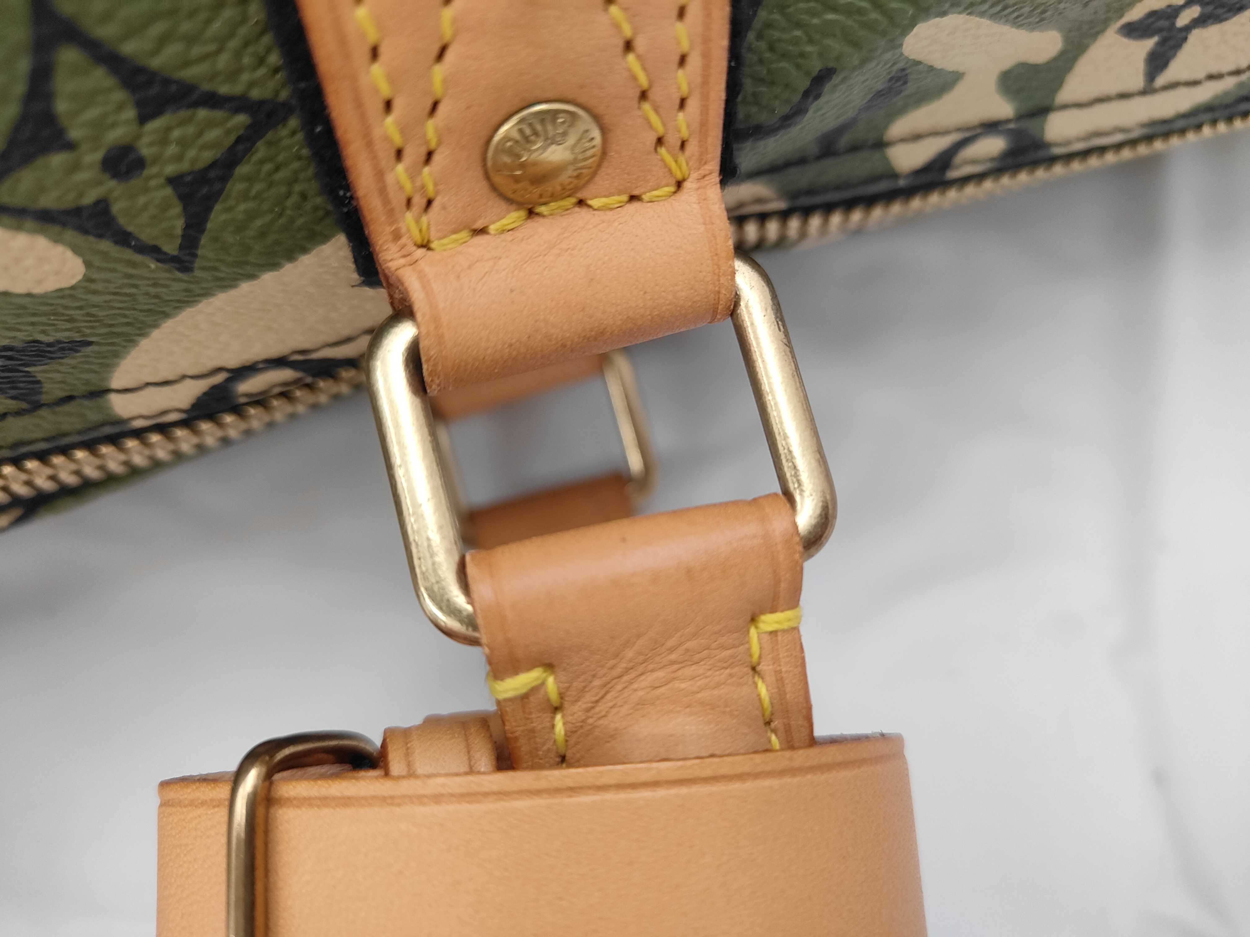 x Takashi Murakami Green Keepall Bandoulière 55 Monogram M95774 Boston Bag — view 5