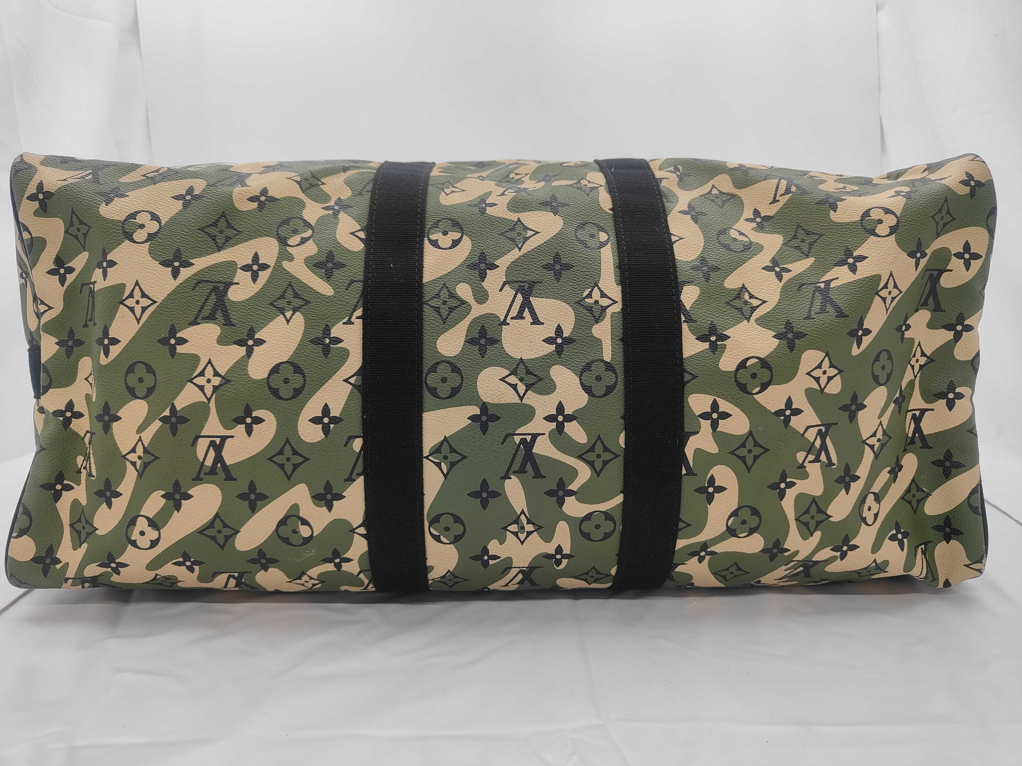 x Takashi Murakami Green Keepall Bandoulière 55 Monogram M95774 Boston Bag — view 7