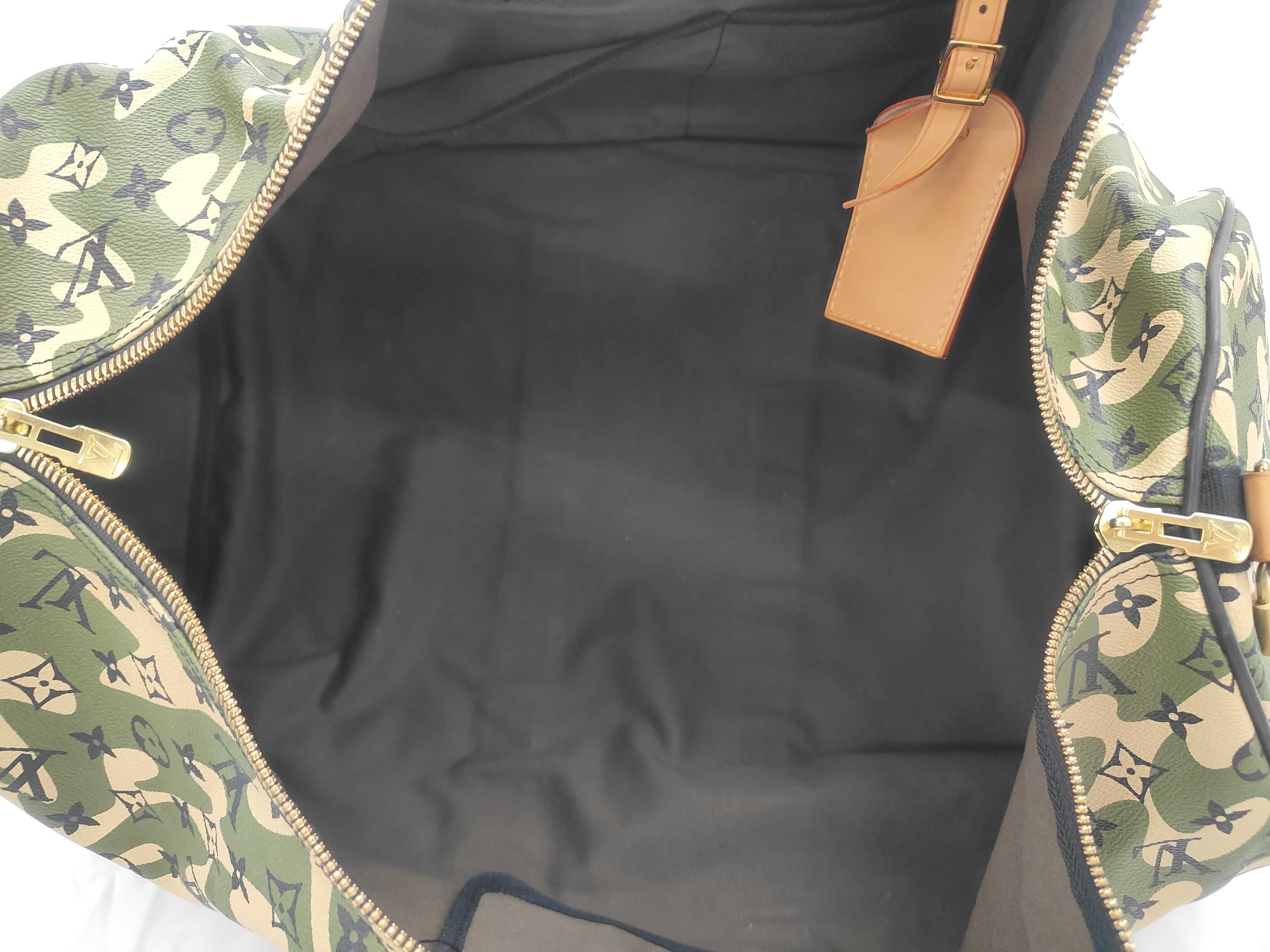 x Takashi Murakami Green Keepall Bandoulière 55 Monogram M95774 Boston Bag — view 8