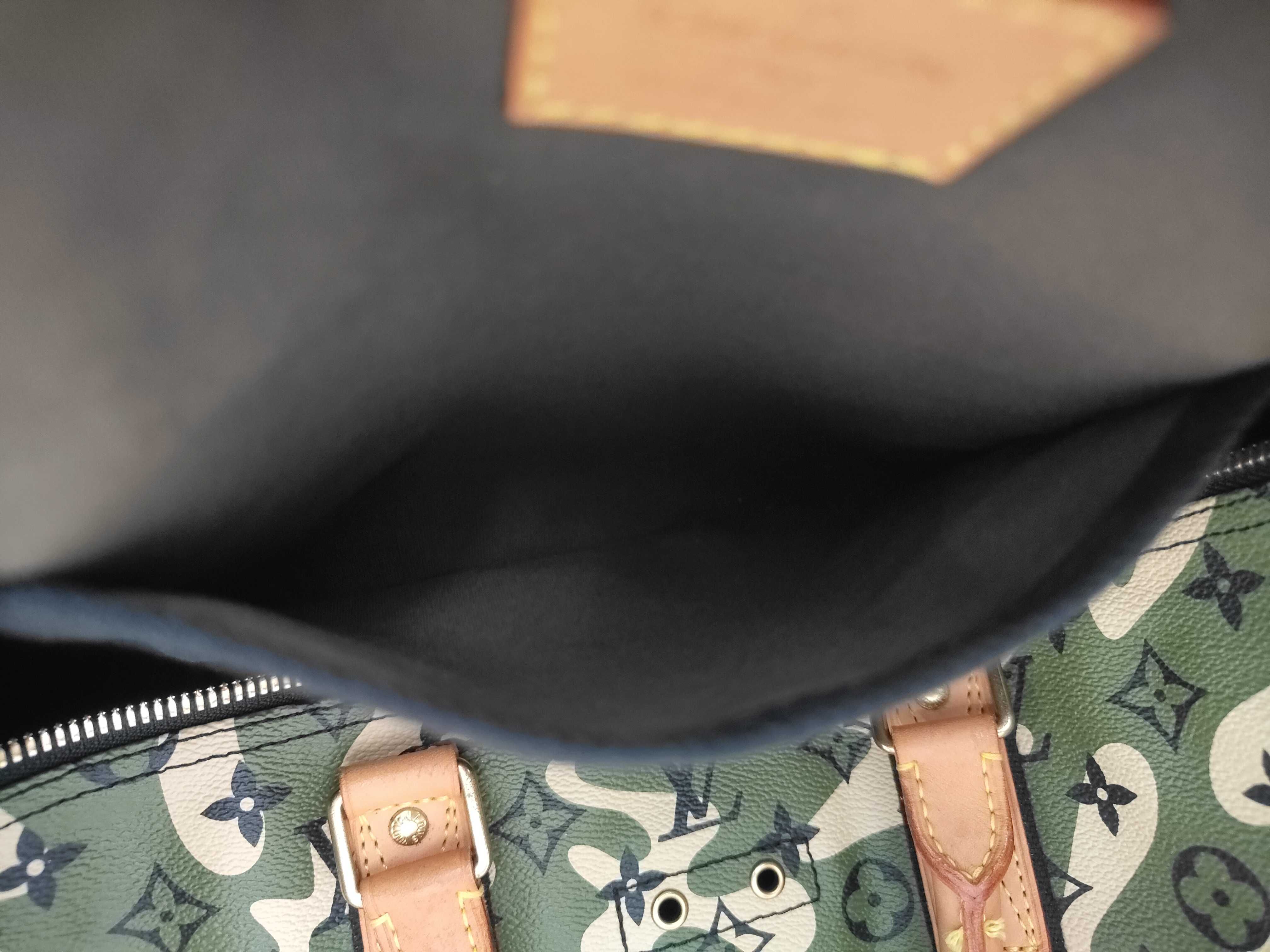 x Takashi Murakami Green Keepall Bandoulière 55 Monogram M95774 Boston Bag — view 9