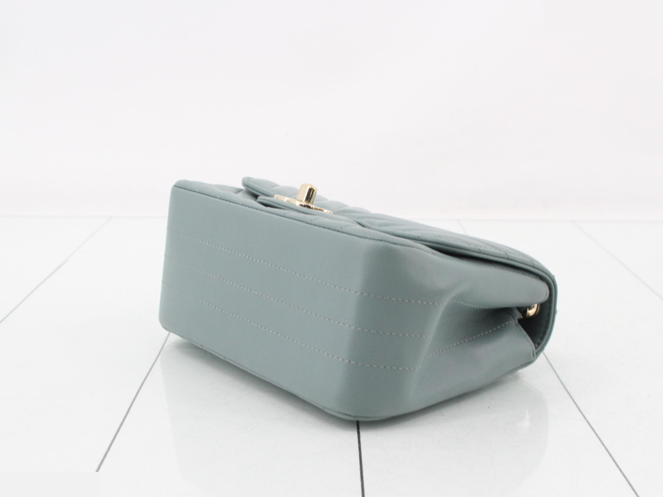 Lambskin V-stitch chain shoulder bag — view 6