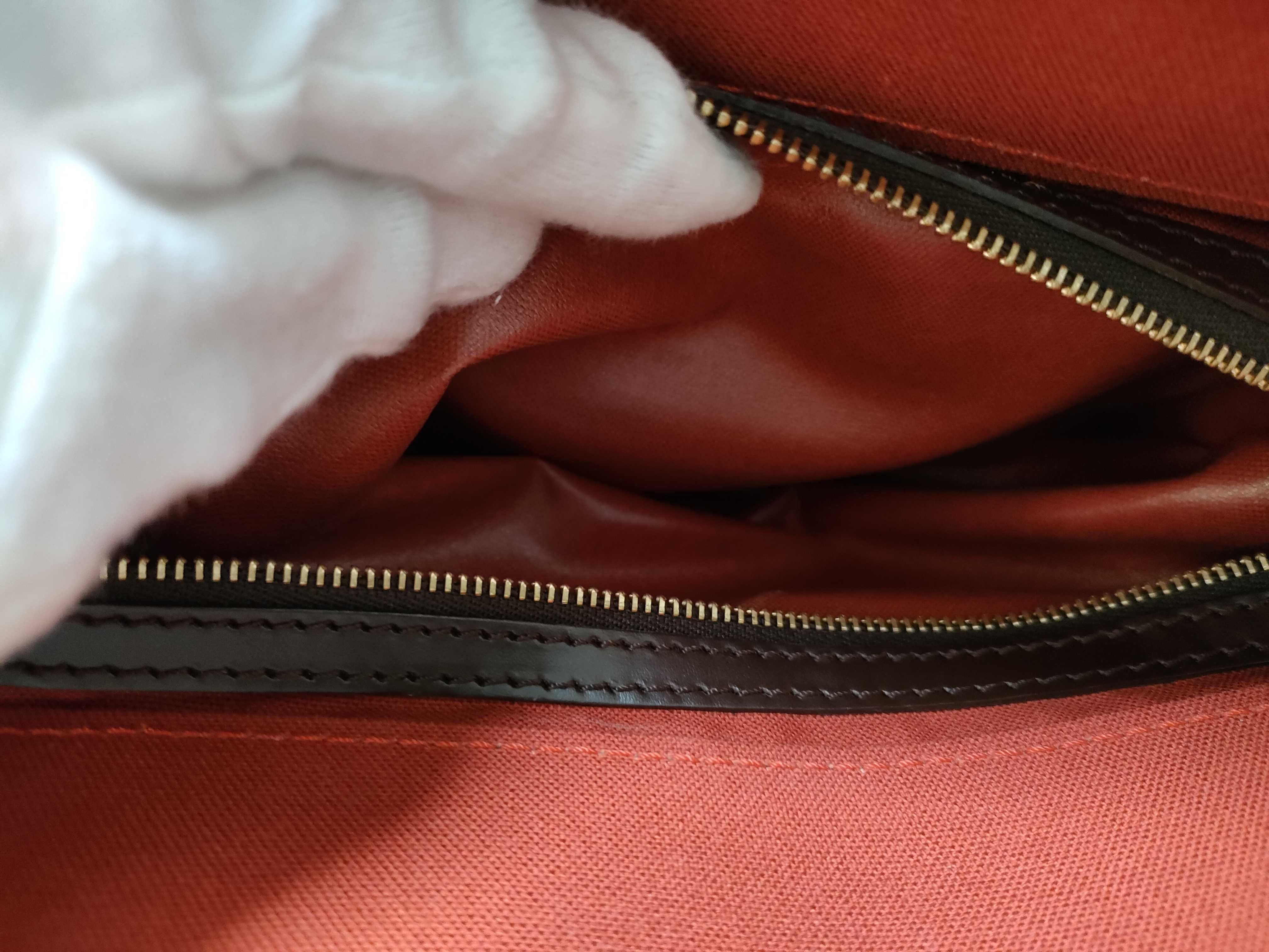 Damier Greenwich PM N41165 AR1012 Brown Tote Bag — view 11