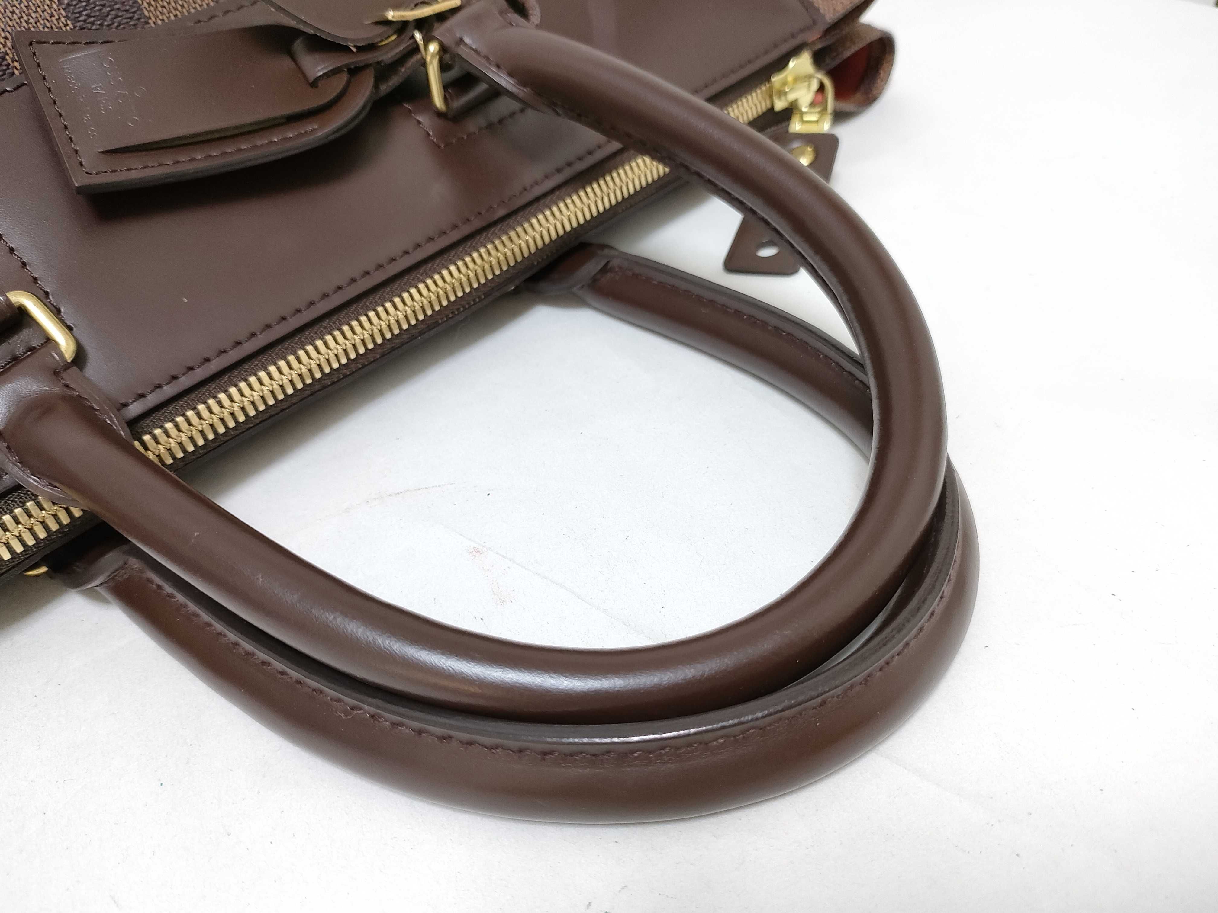 Damier Greenwich PM N41165 AR1012 Brown Tote Bag — view 3