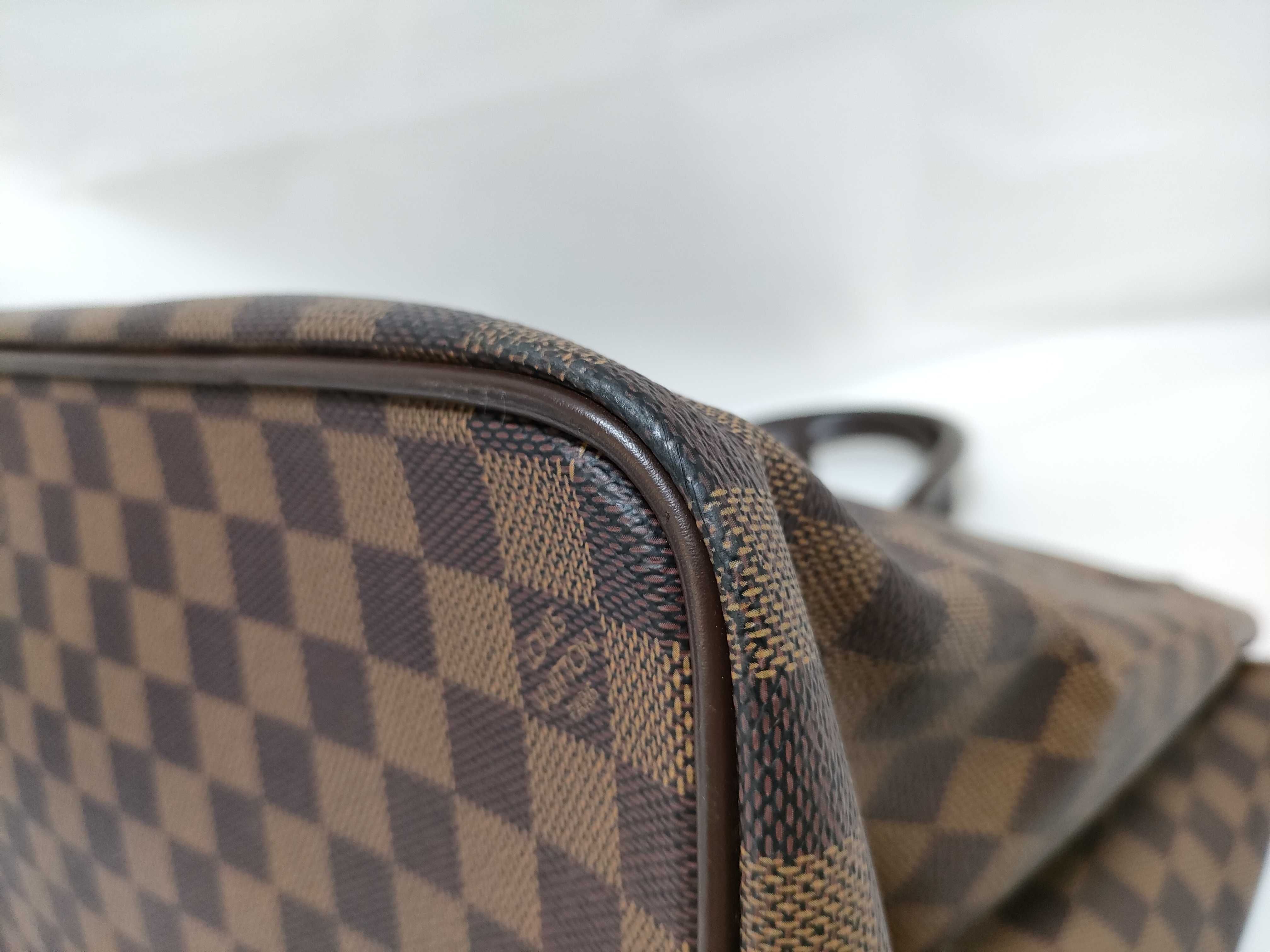 Damier Greenwich PM N41165 AR1012 Brown Tote Bag — view 6