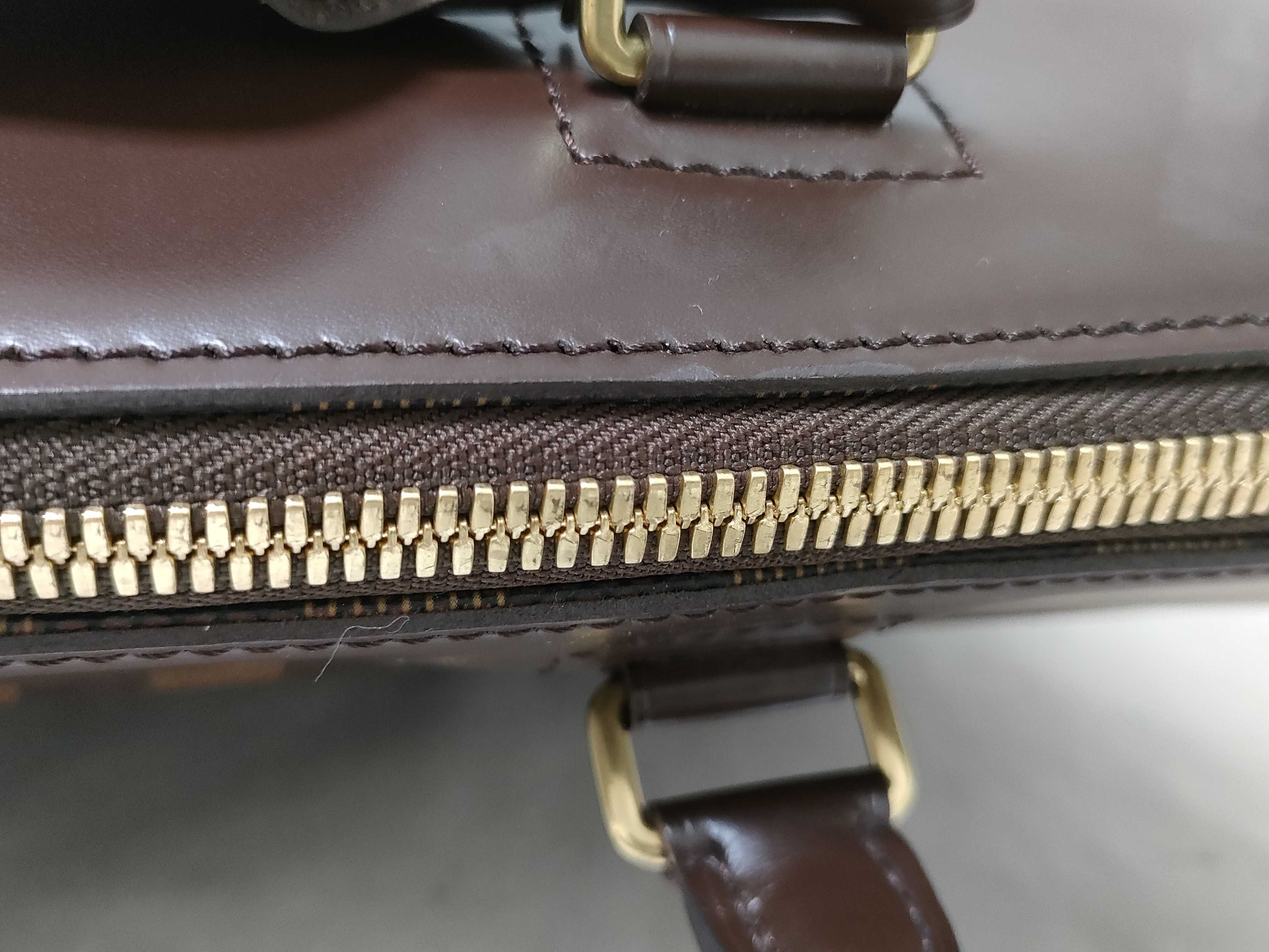 Damier Greenwich PM N41165 AR1012 Brown Tote Bag — view 8