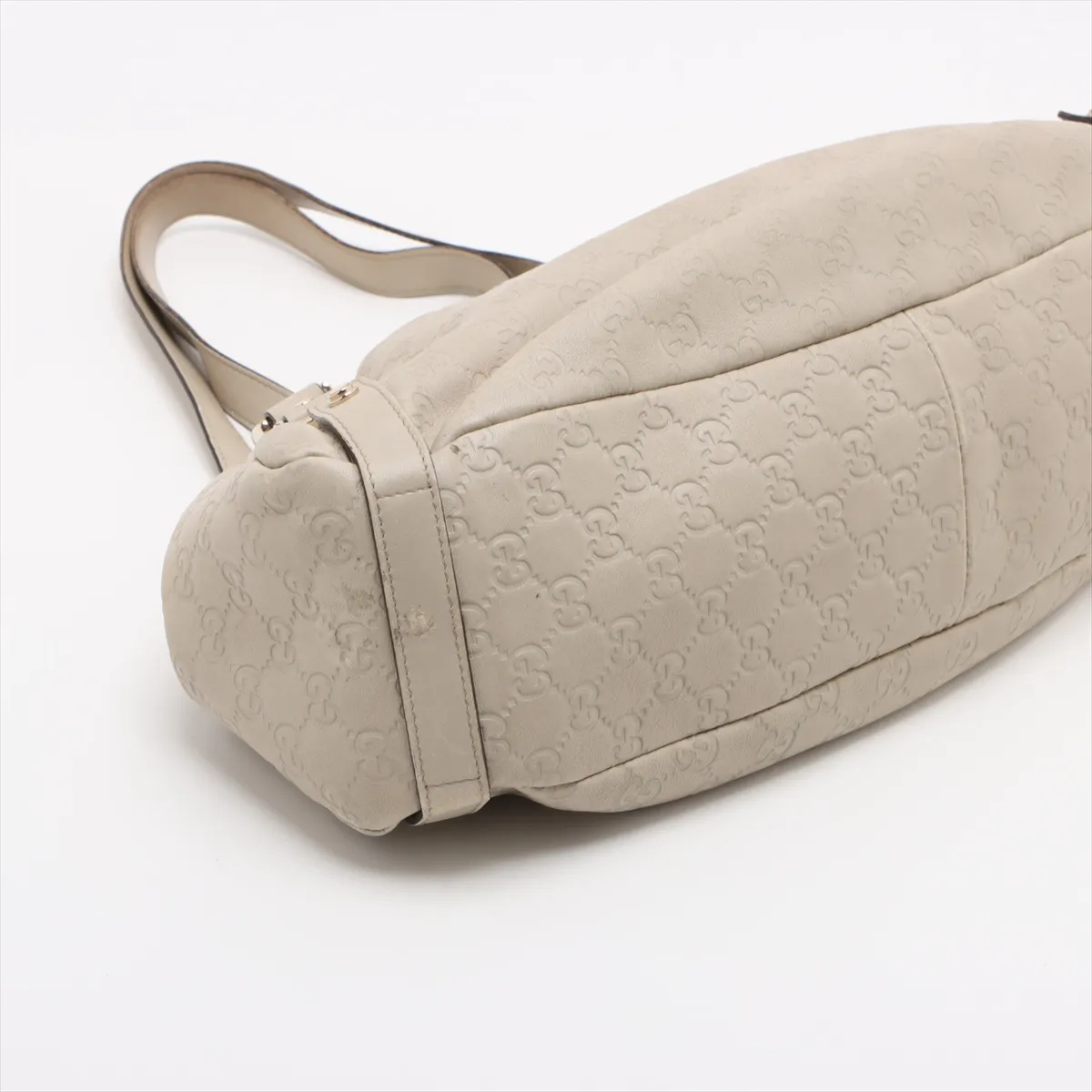 Guccisima Abbey Leather Tote Bag Beige 130736 — view 4