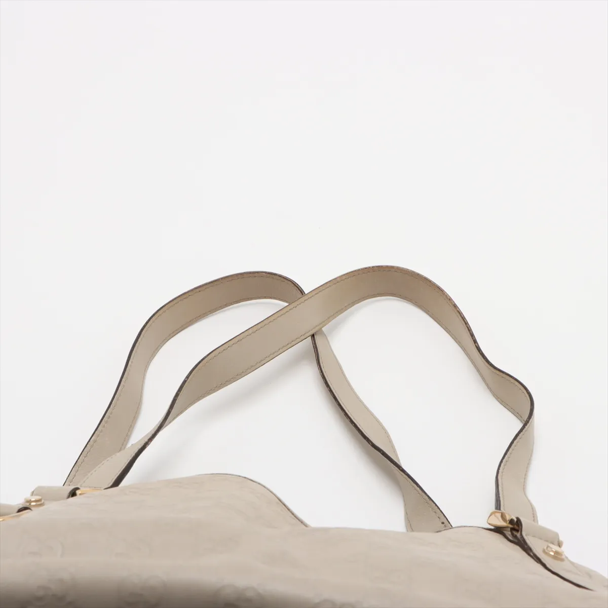 Guccisima Abbey Leather Tote Bag Beige 130736 — view 6