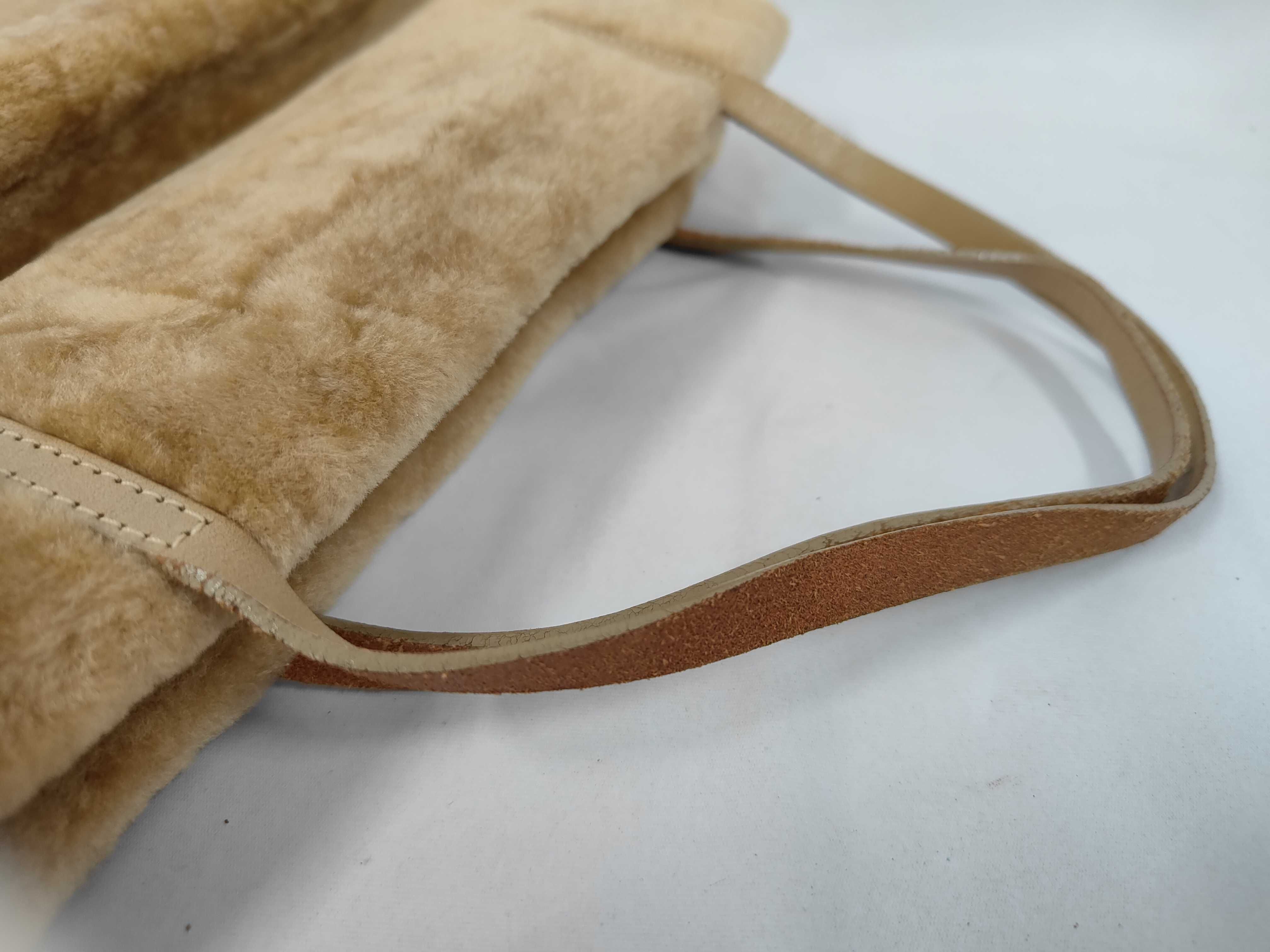 handbag, faux fur and leather, brown. — view 5