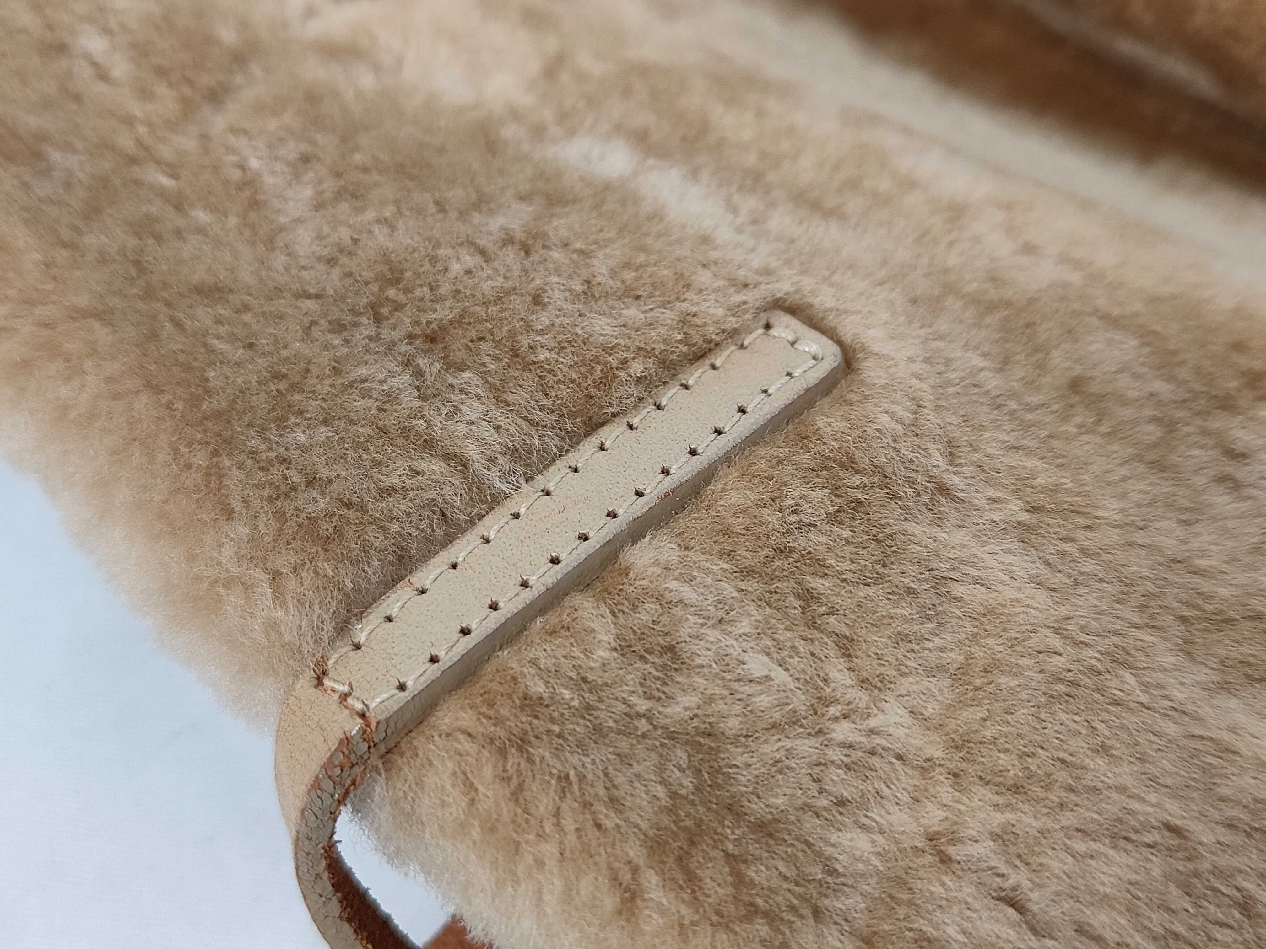 handbag, faux fur and leather, brown. — view 6