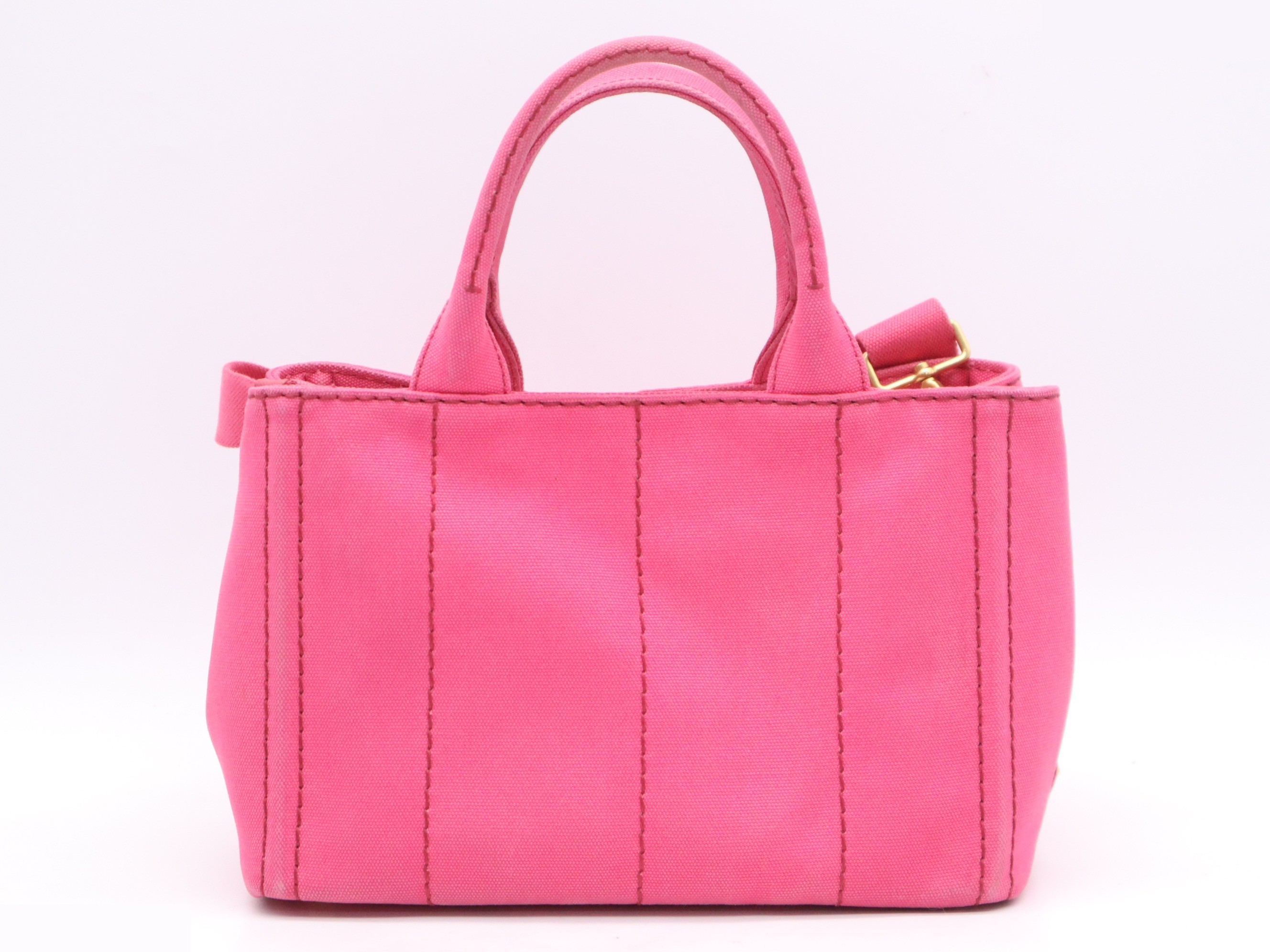 Canvas Canapa Mini Tote Bag with Shoulder Strap and Guarantee Card — view 2