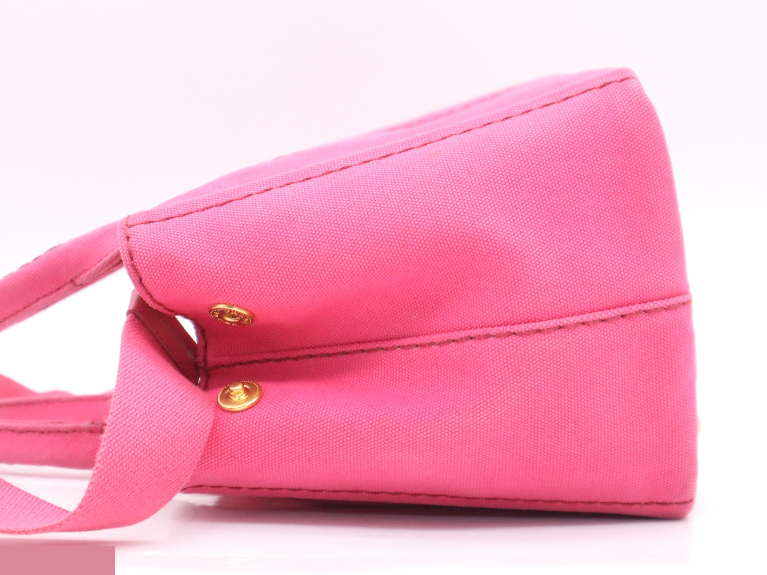 Canvas Canapa Mini Tote Bag with Shoulder Strap and Guarantee Card — view 3