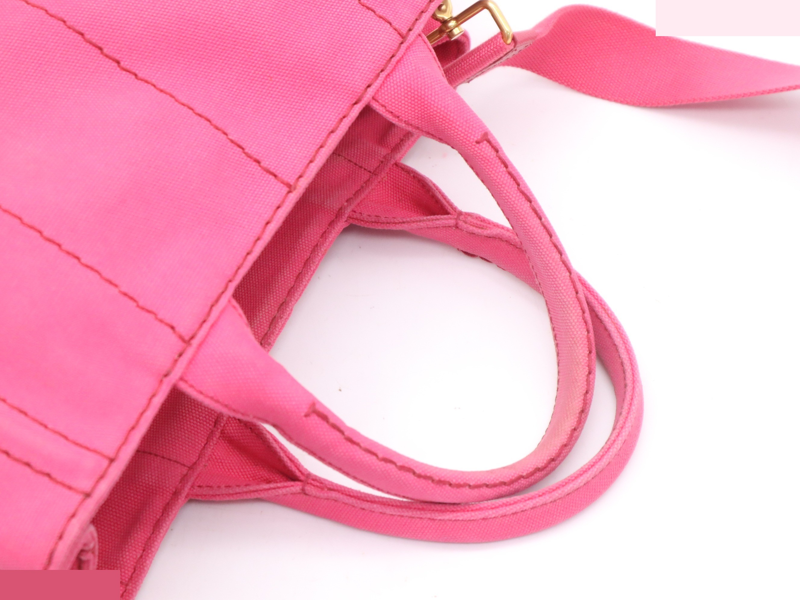 Canvas Canapa Mini Tote Bag with Shoulder Strap and Guarantee Card — view 6