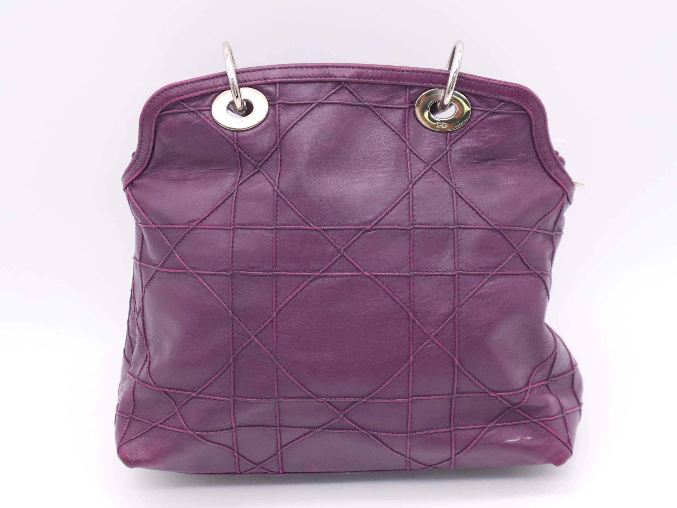 Leather Lady Dior Granville 2-way bag — view 2