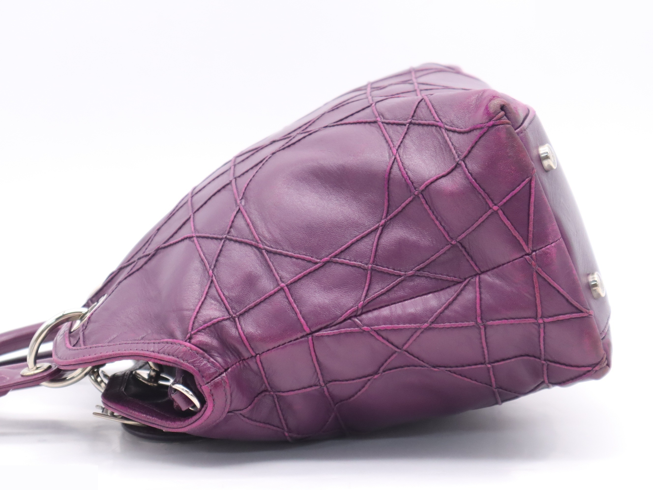 Leather Lady Dior Granville 2-way bag — view 3