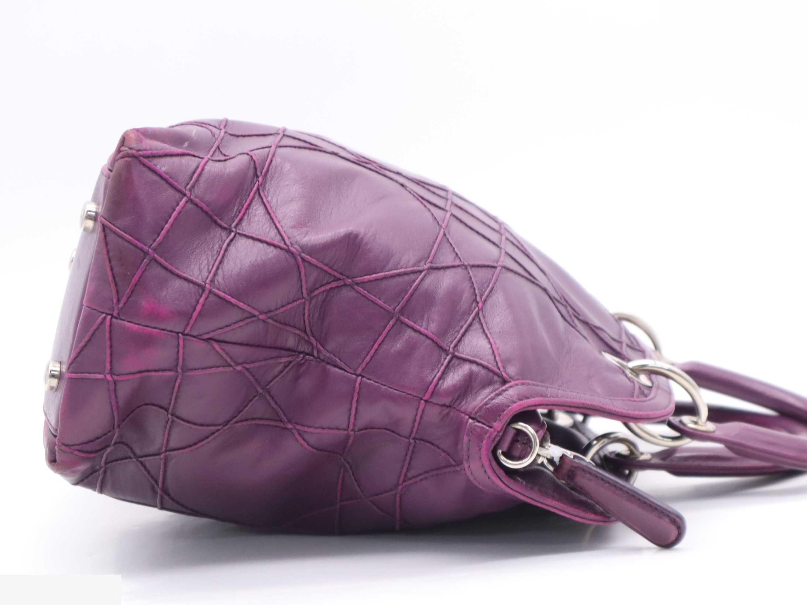 Leather Lady Dior Granville 2-way bag — view 5