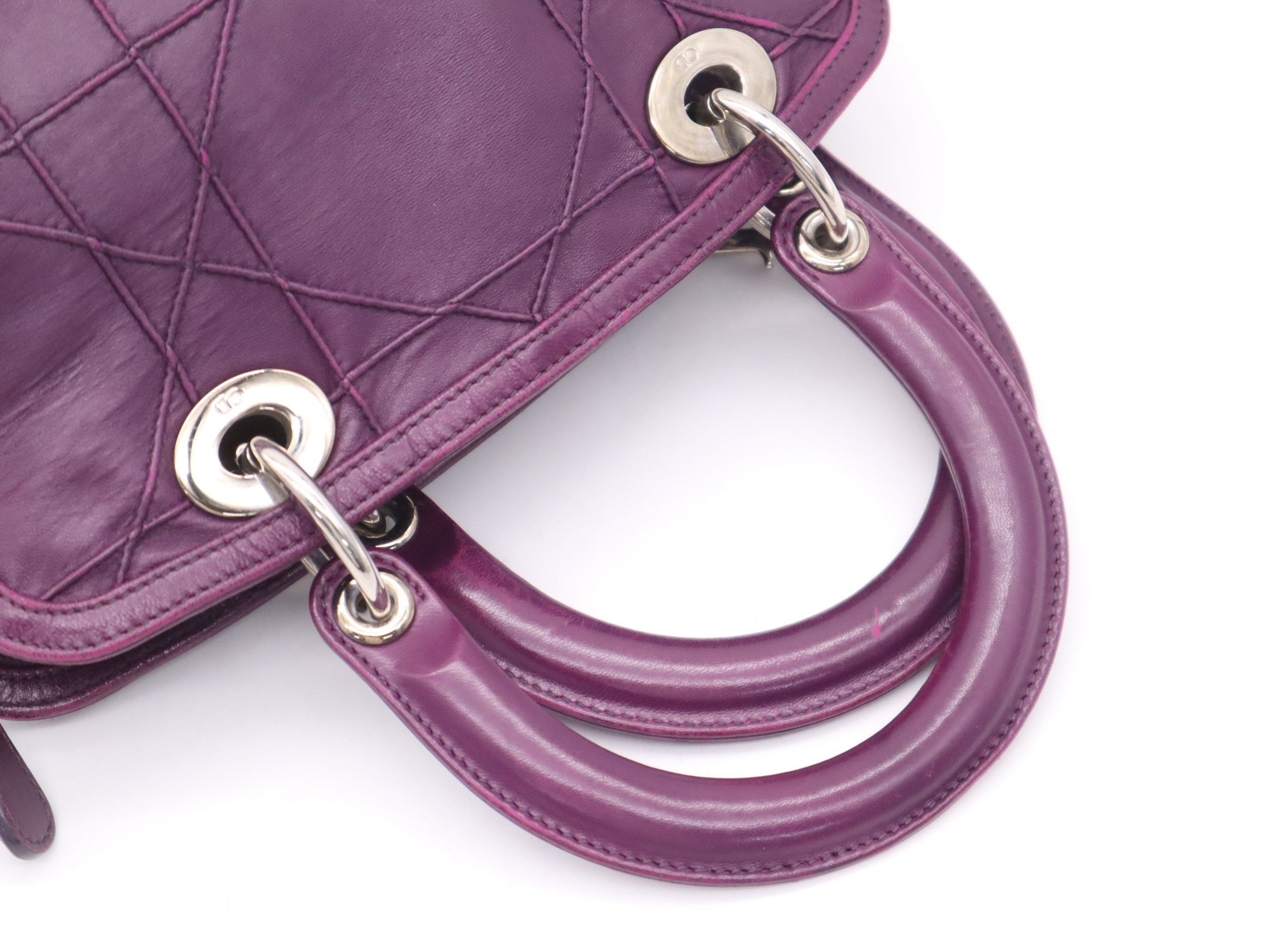 Leather Lady Dior Granville 2-way bag — view 6