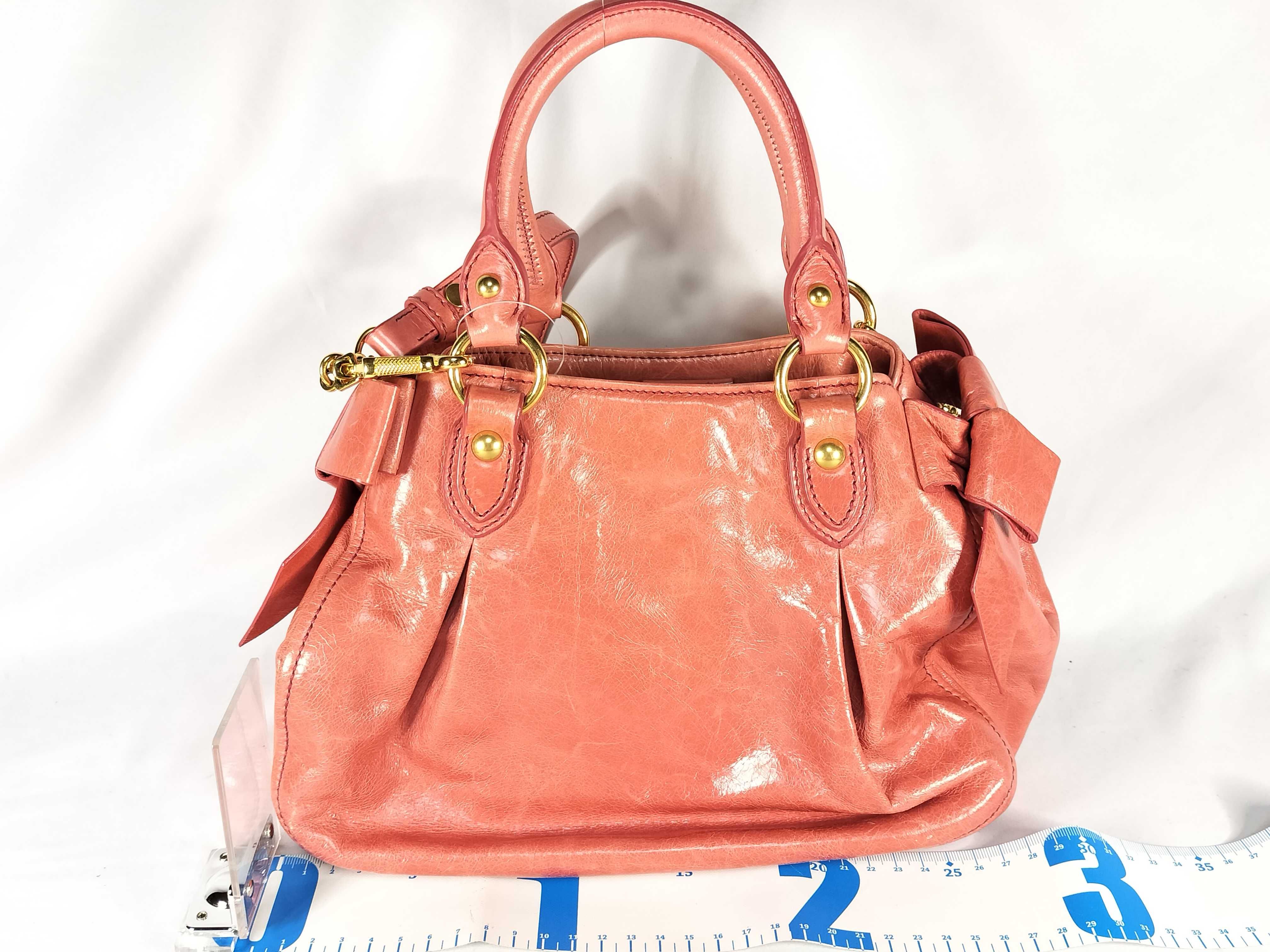 side ribbon 2way shoulder bag — view 2