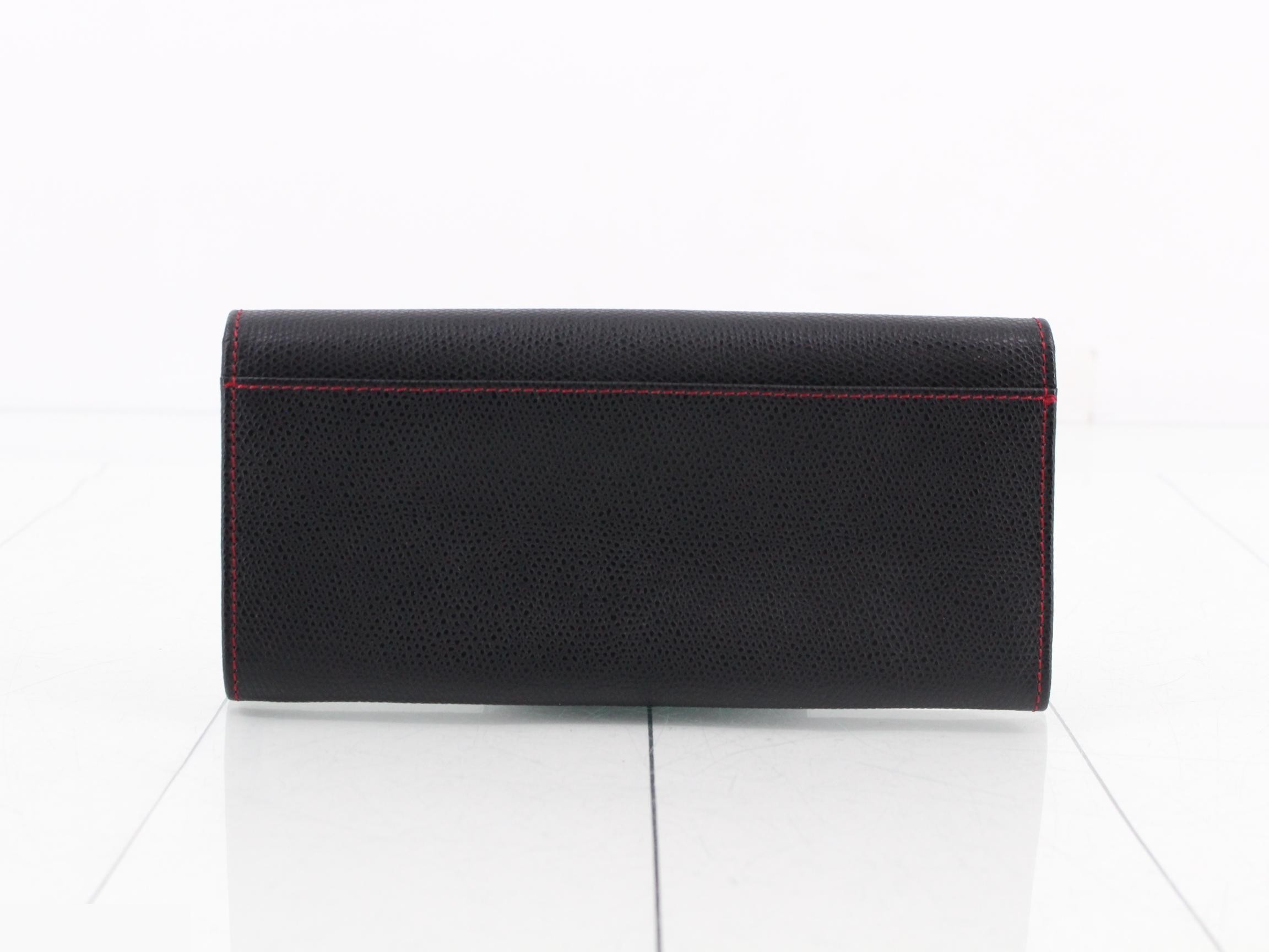 Bi-fold flap long wallet, two-tone — view 2