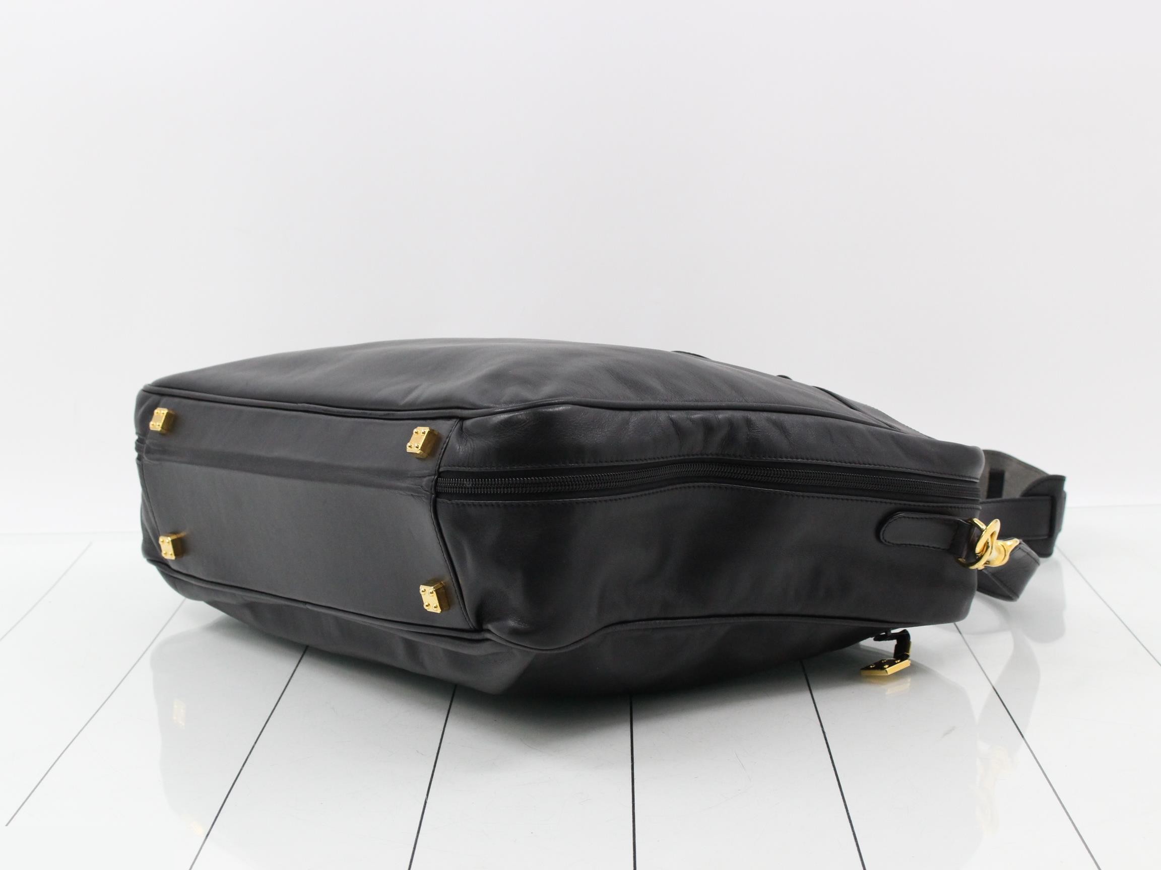 Anagram Leather Black Garment Business Bag — view 6