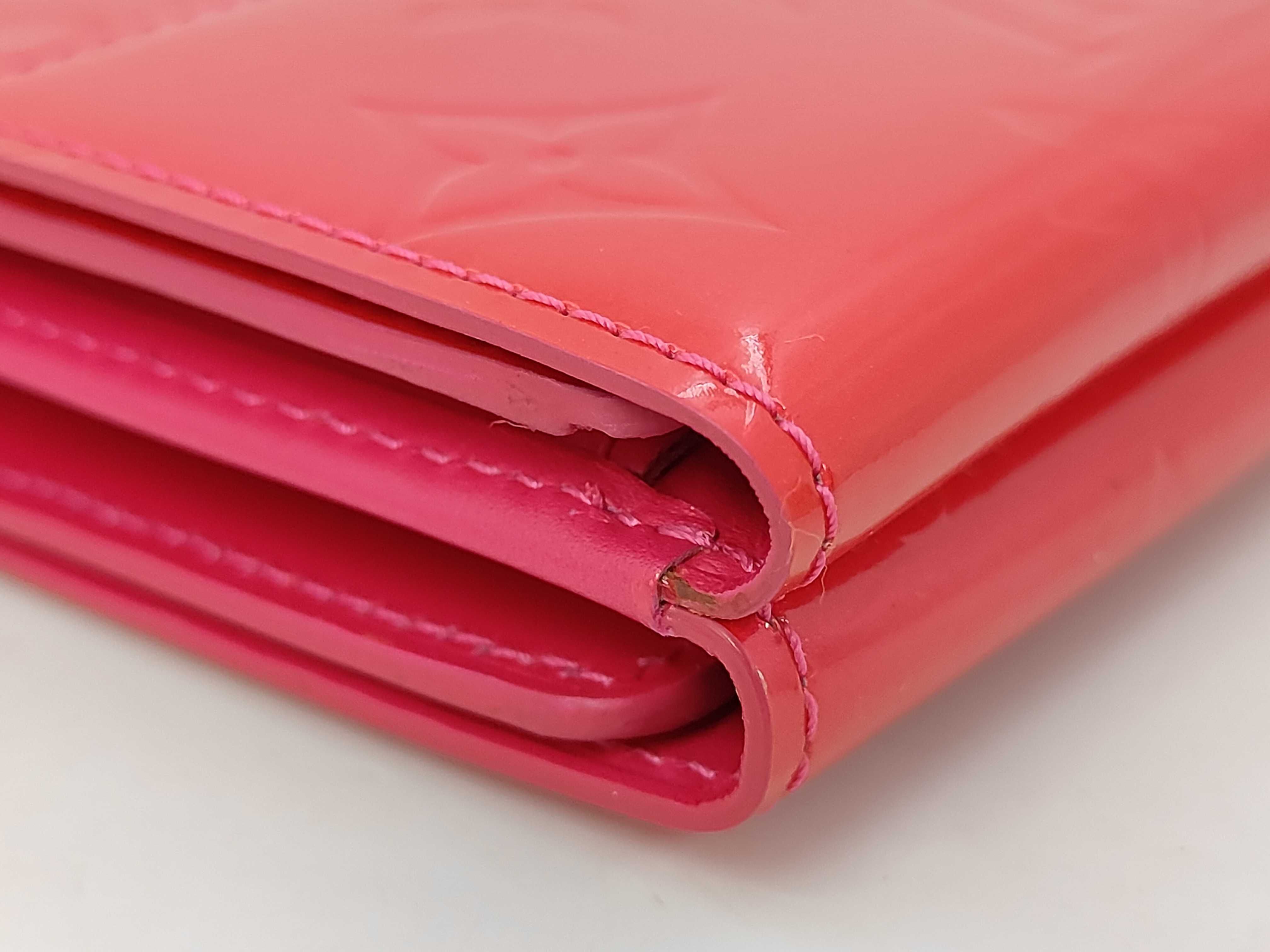 Vernis Louis Vuitton Vernis Portemonnaie Billet Carte Credit Fuchsia Pink TH1022 Wallet — view 3