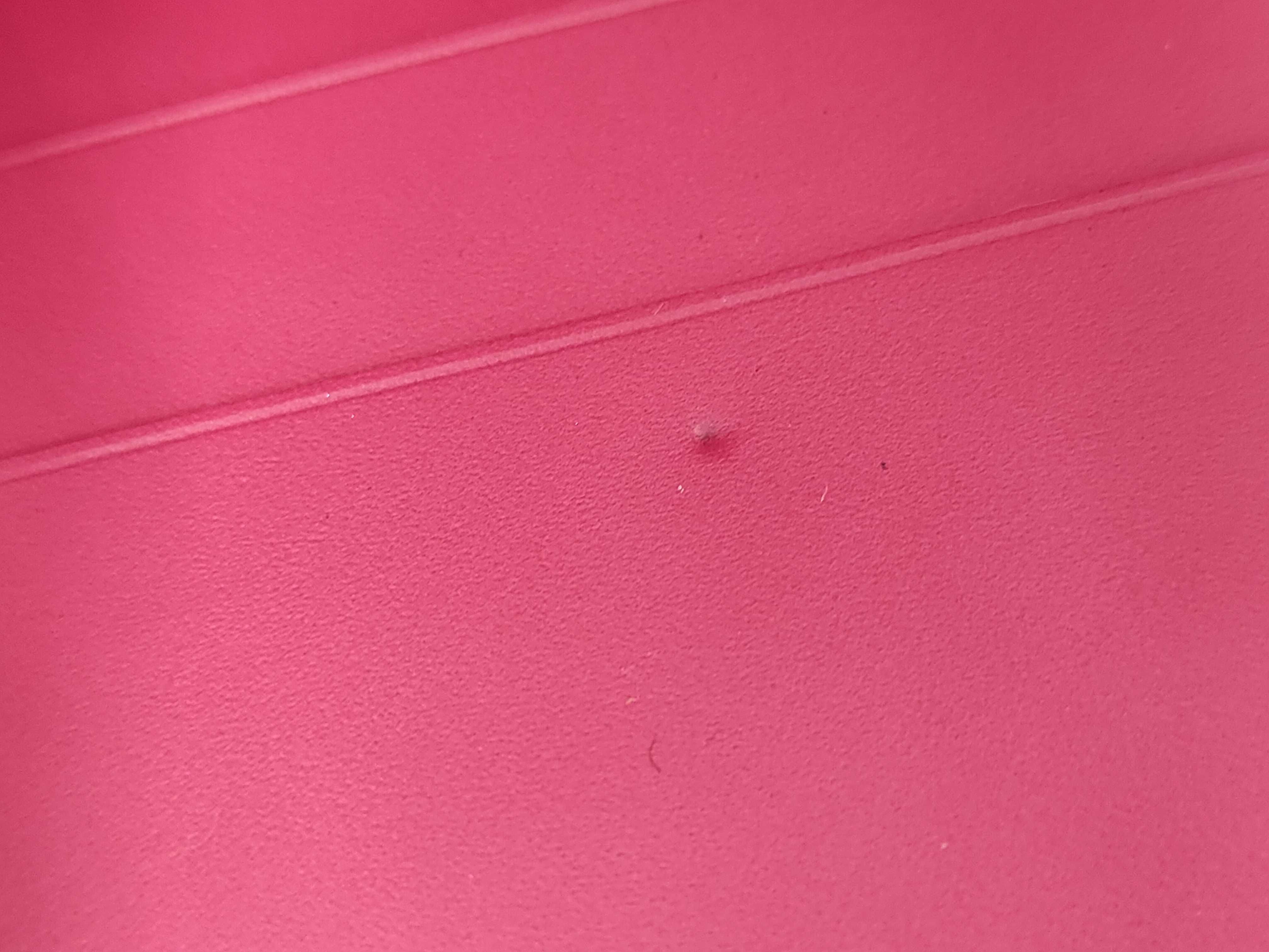 Vernis Louis Vuitton Vernis Portemonnaie Billet Carte Credit Fuchsia Pink TH1022 Wallet — view 9