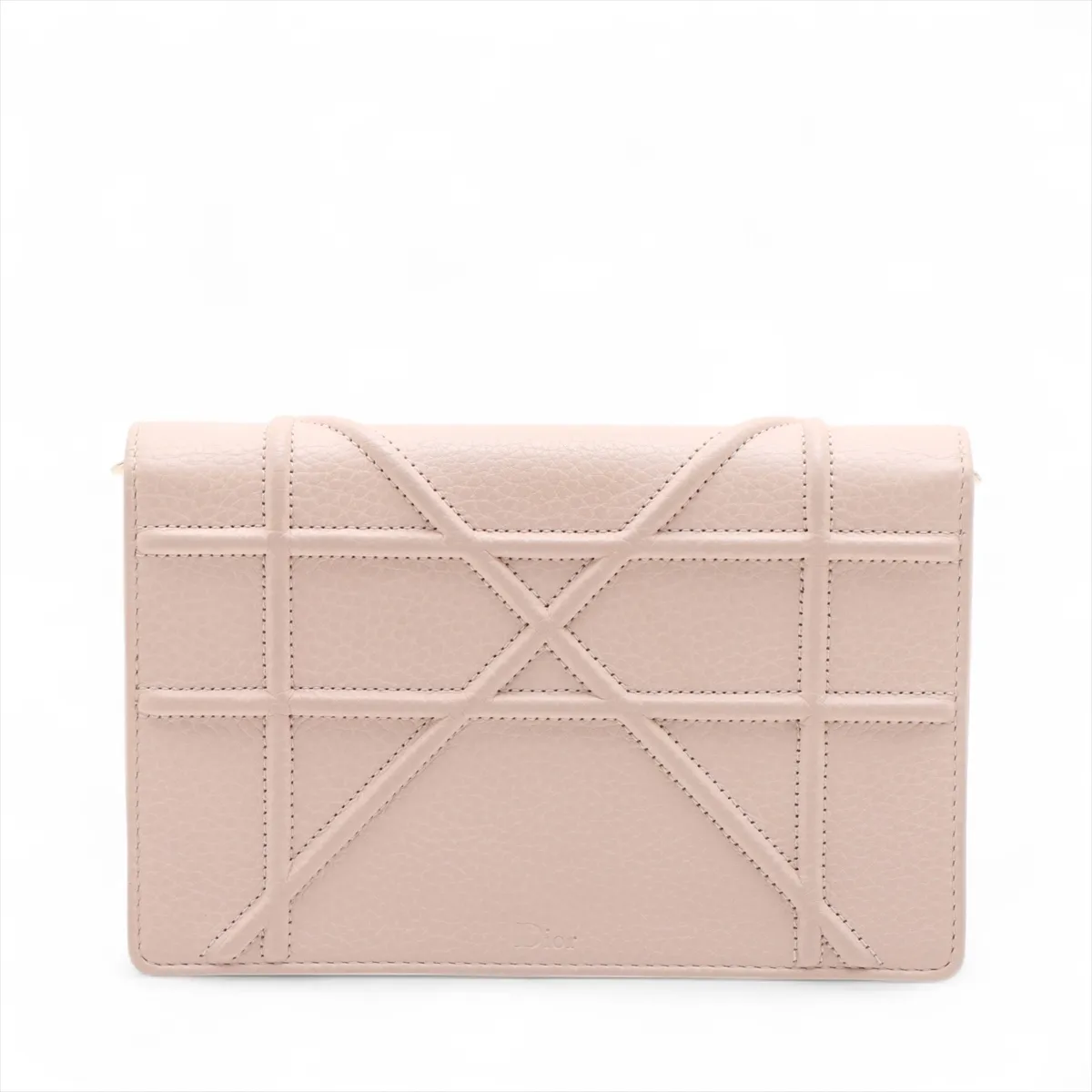 Diorama Leather Chain Wallet Pink — view 2