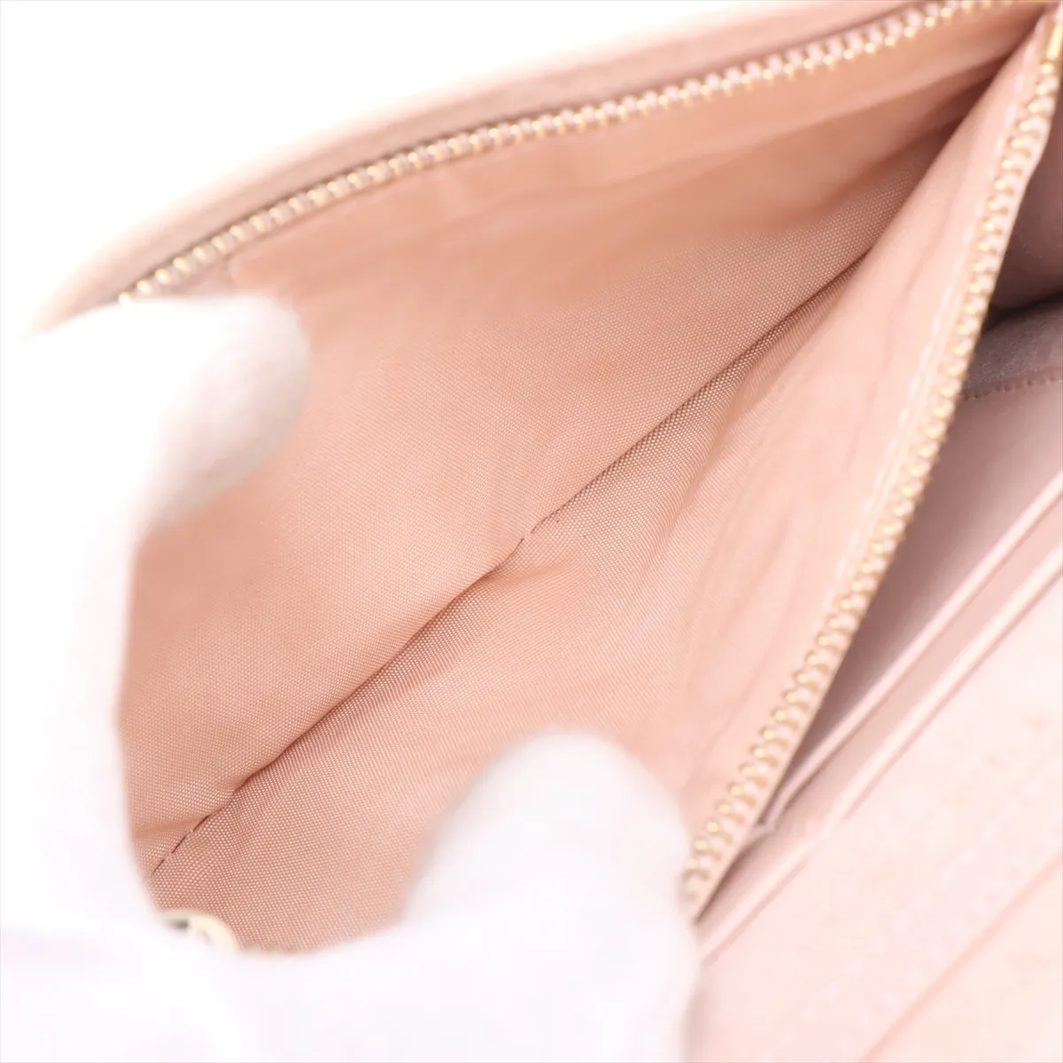 Diorama Leather Chain Wallet Pink — view 7