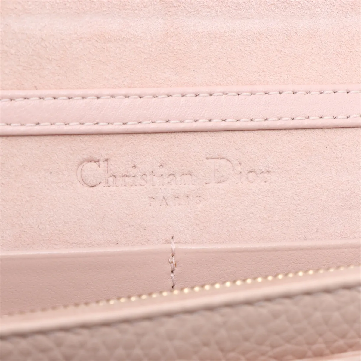 Diorama Leather Chain Wallet Pink — view 9